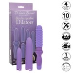 CALEXOTICS DR. LAURA BERMAN RECHARGEABLE DILATORS SET OF 4 LOCKING SIZES PLUS SLEEVE