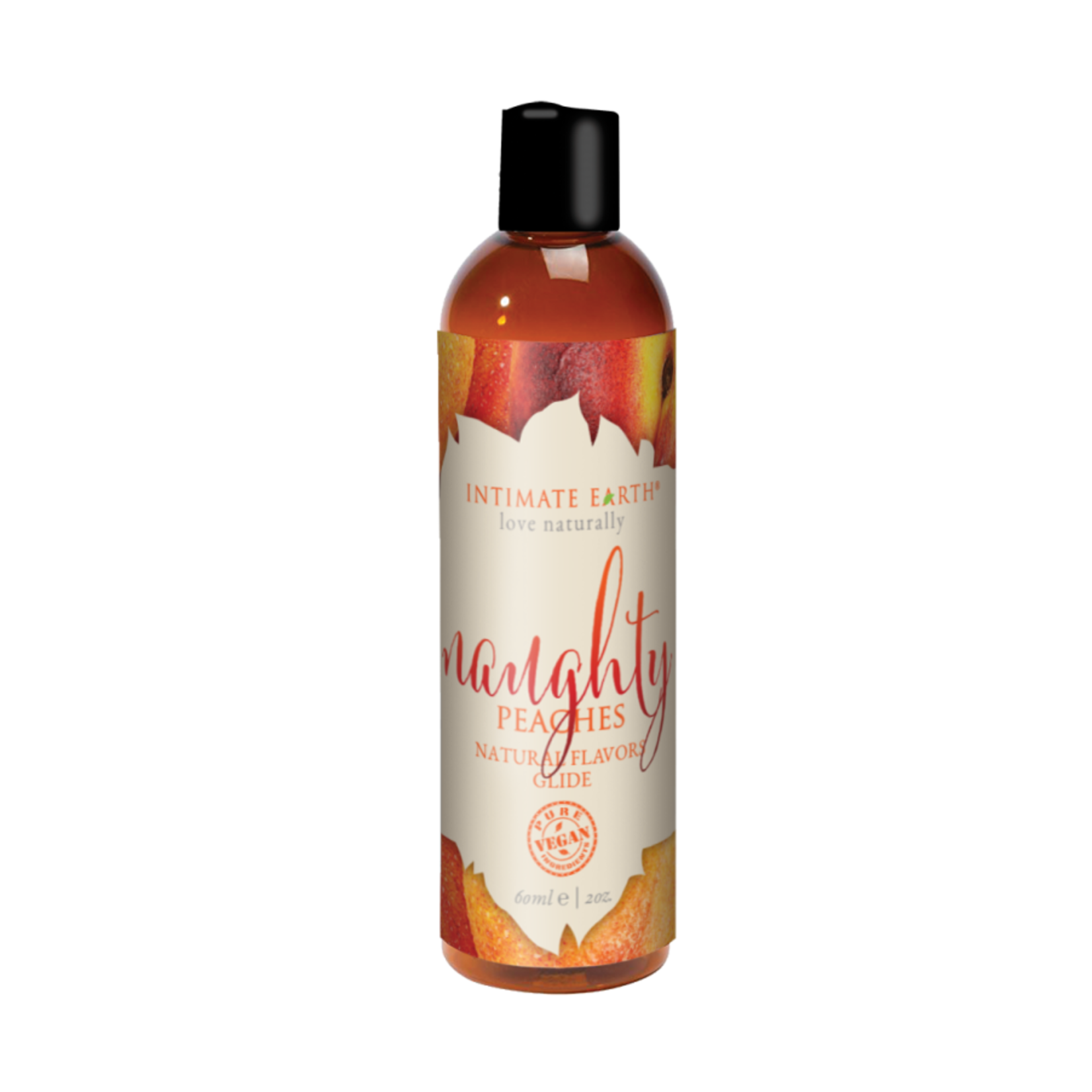 INTIMATE EARTH INTIMATE EARTH - NAUGHTY PEACHES NATURAL FLAVORS GLIDE 60ML