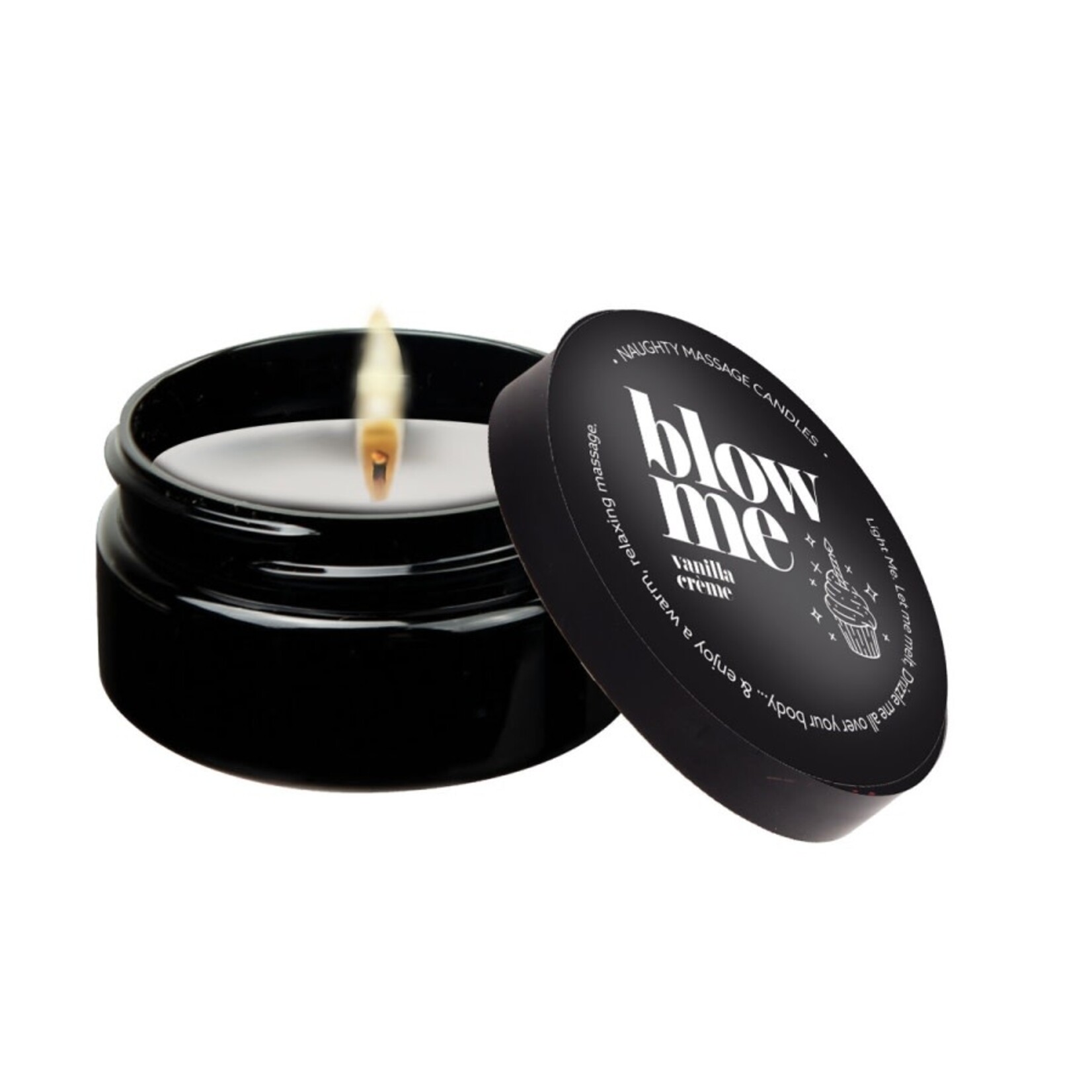 KAMA SUTRA KAMA - MINI MASSAGE CANDLE "BLOW ME" VANILLA CREME 1.7OZ