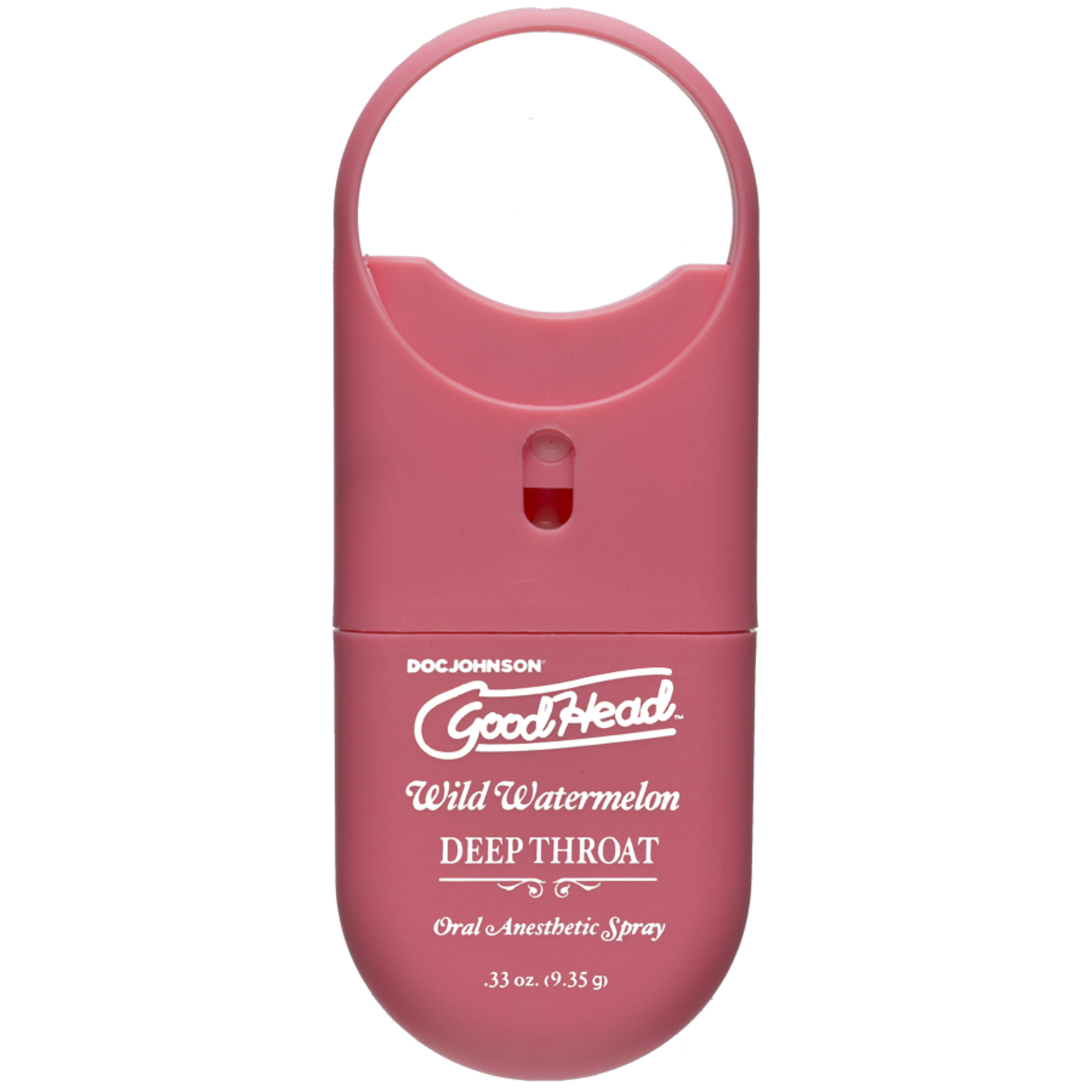 DOC JOHNSON GOODHEAD DEEP THROAT SPRAY TO-GO WILD WATERMELON .30 FL.OZ.