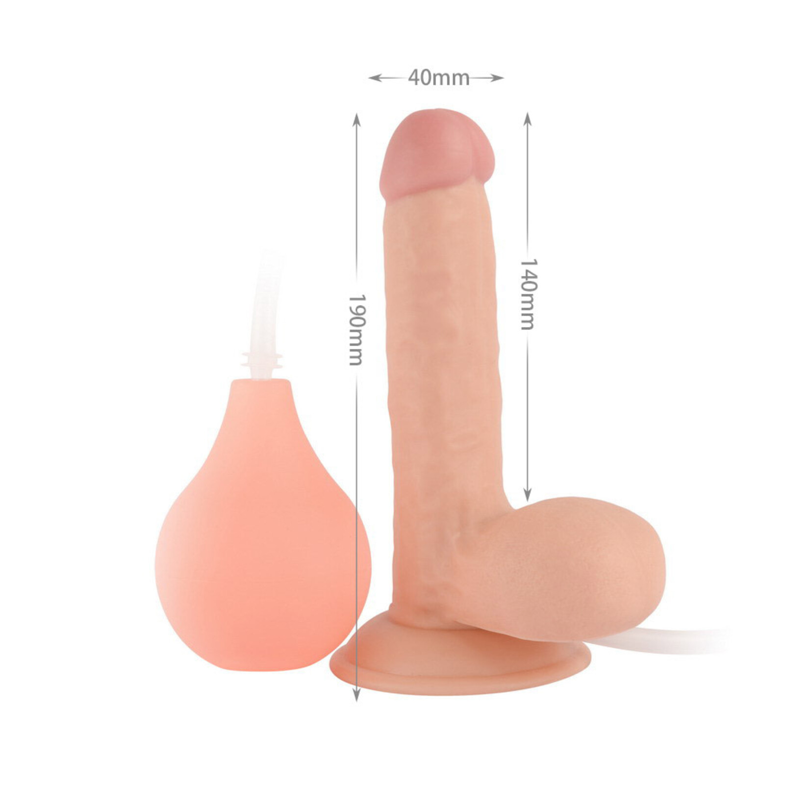 7.5" EASY-SQUIRTER EJACULATING REALISTIC DILDO
