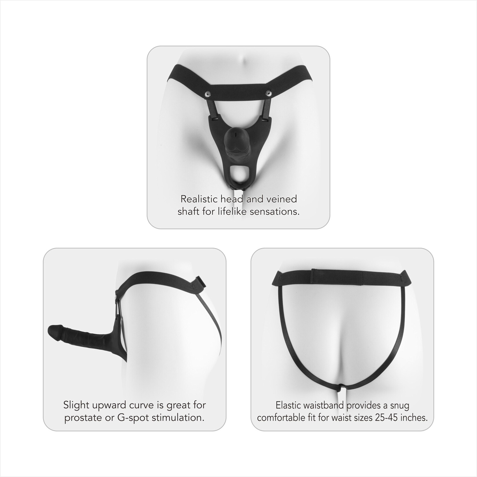 SOULMATE UNISEX SILICONE HOLLOW STRAP-ON 6 INCH