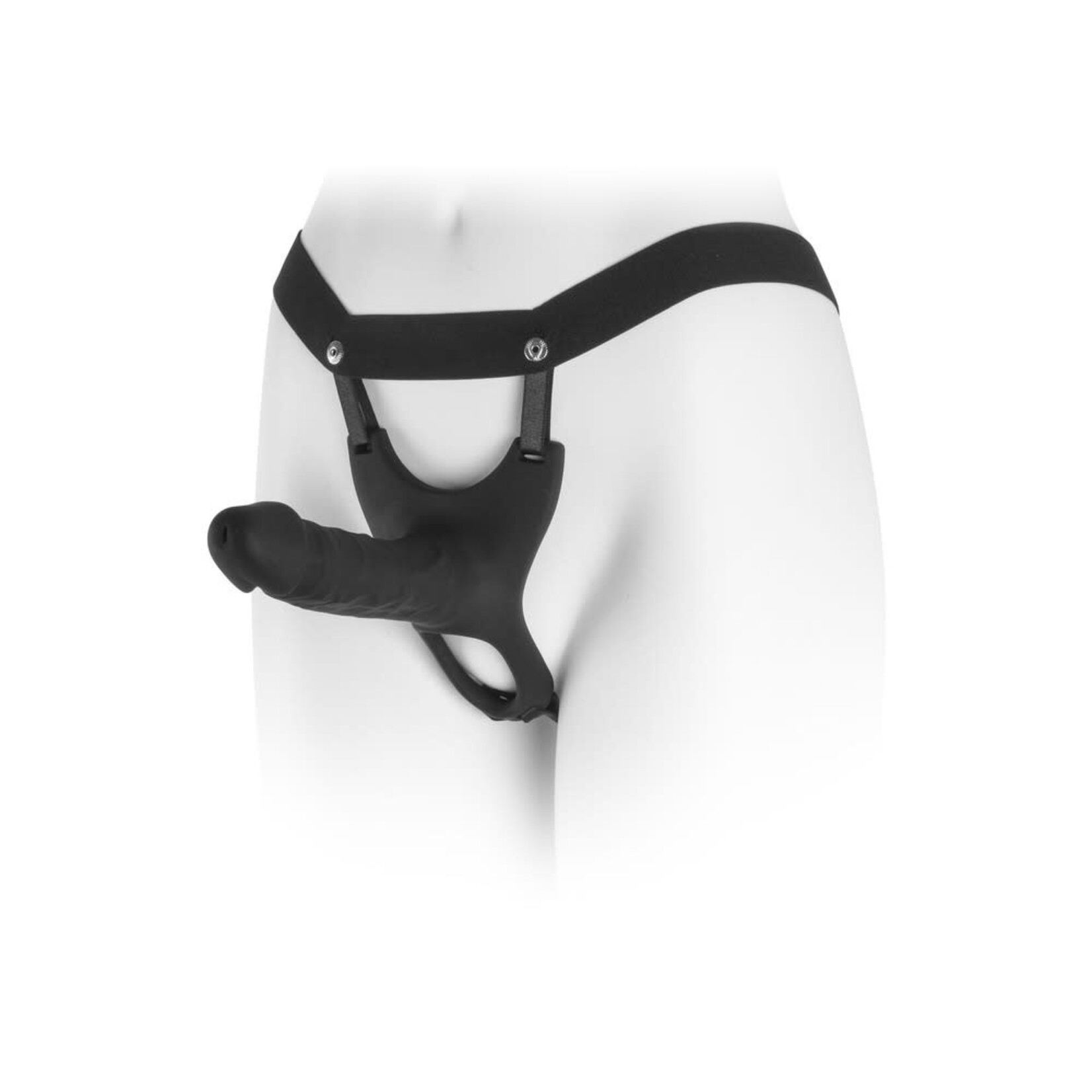 SOULMATE UNISEX SILICONE HOLLOW STRAP-ON 6 INCH