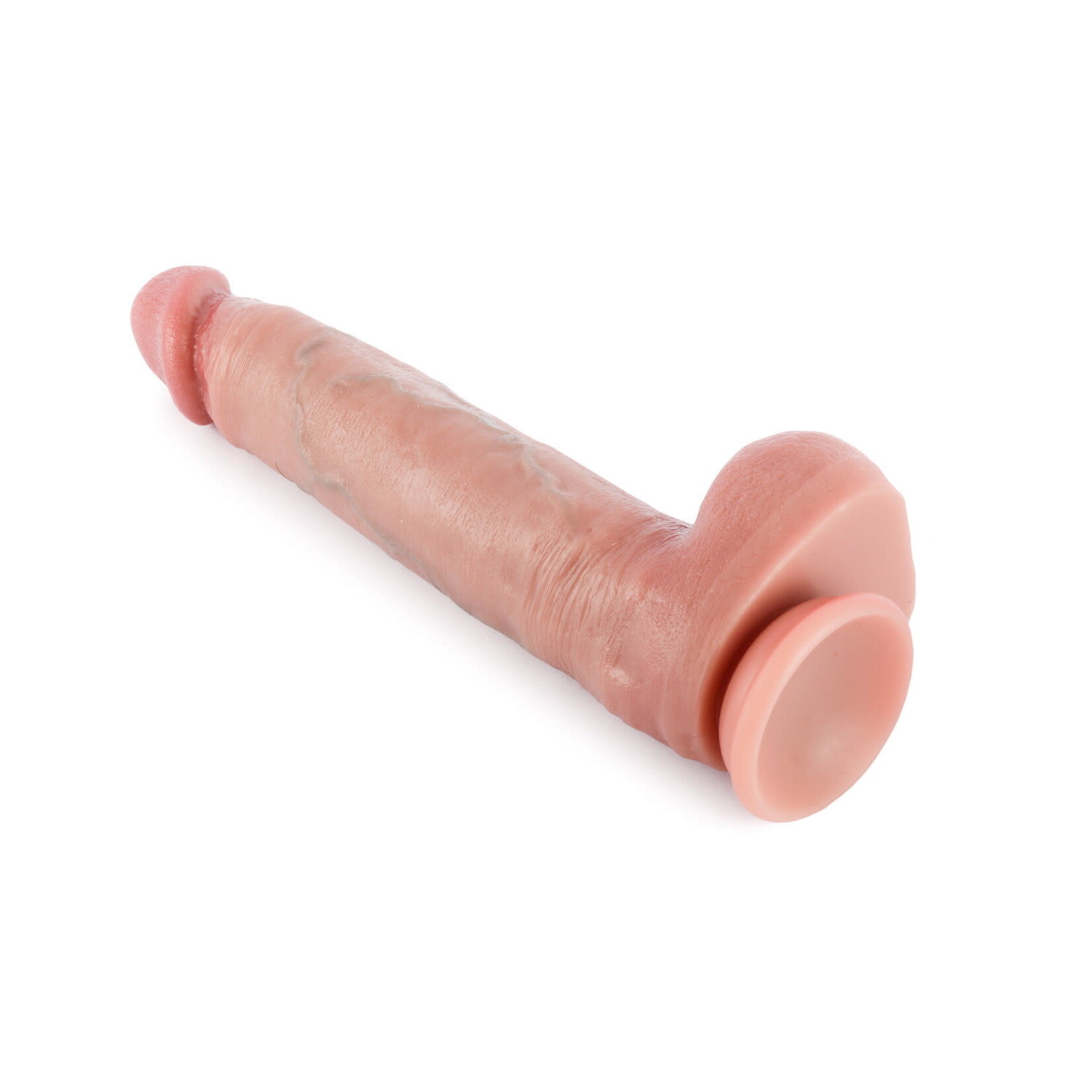 10.2" DUAL-LAYERED NATURE-FEEL SILICONE DILDO-KING SIZED