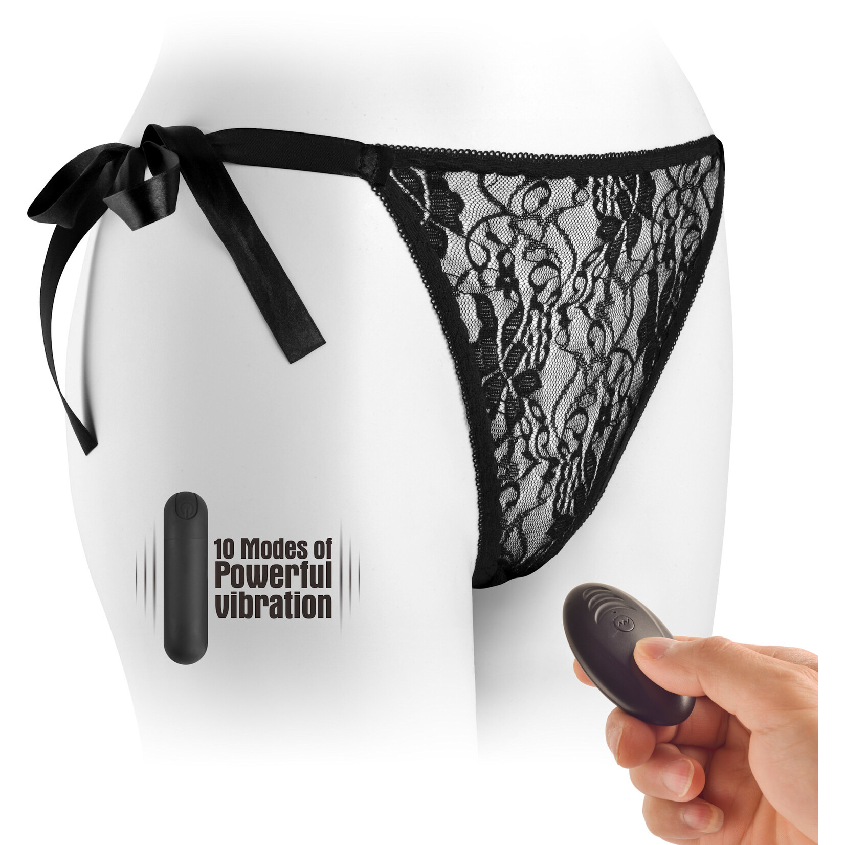 G-STRING WITH REMOTE CONTROL HIDDEN VIBRATOR