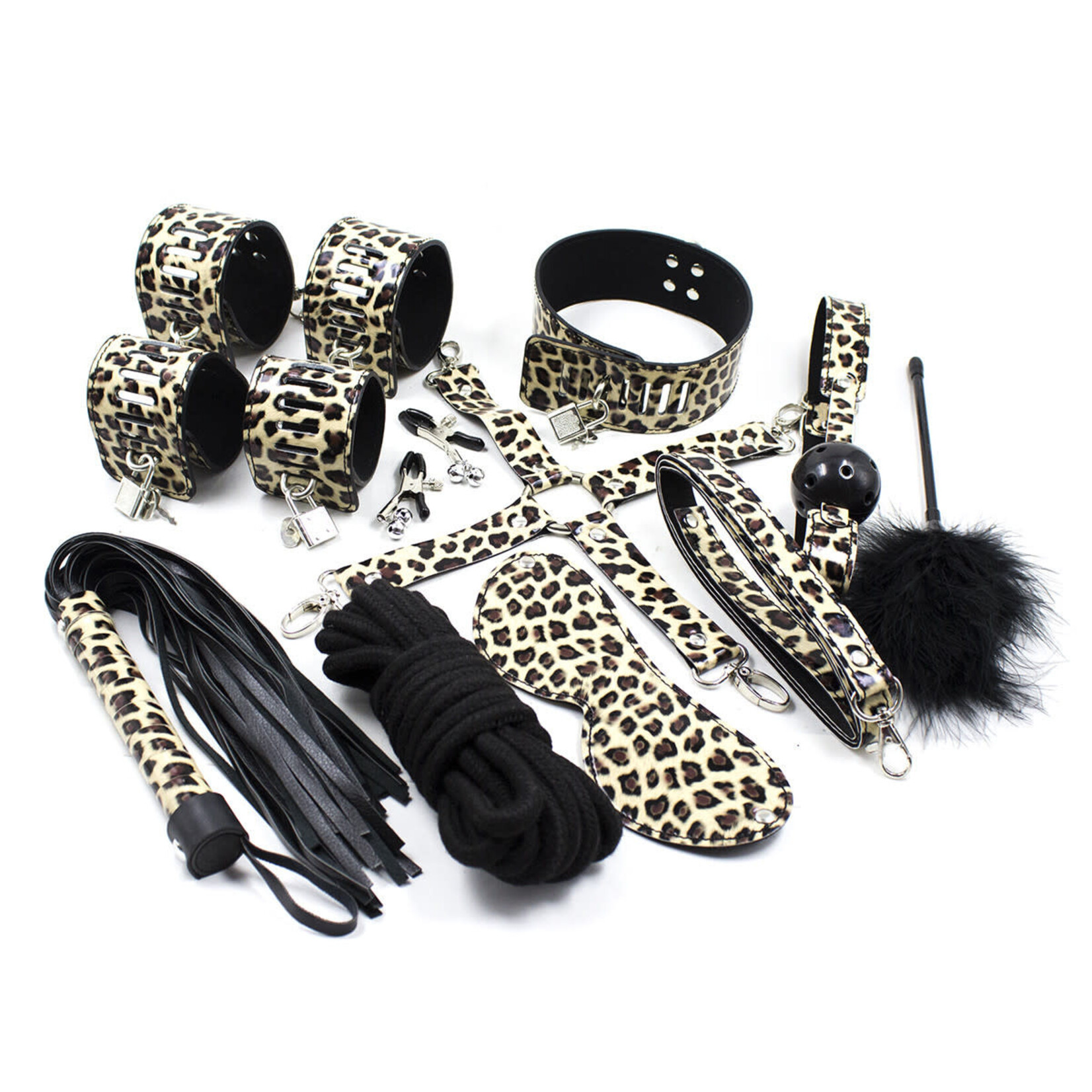 SHADES OF LOVE 7-PIECE COUPLES PASSION KIT - BLACK