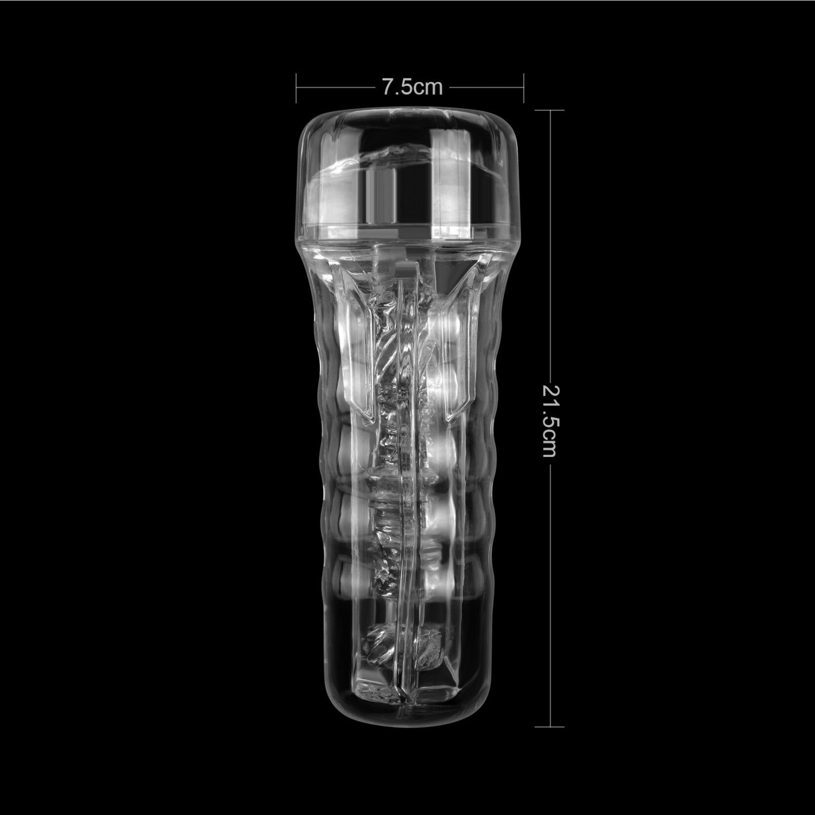 ICE GIRL CLEAR TEXTURED MASTURBATION CUP