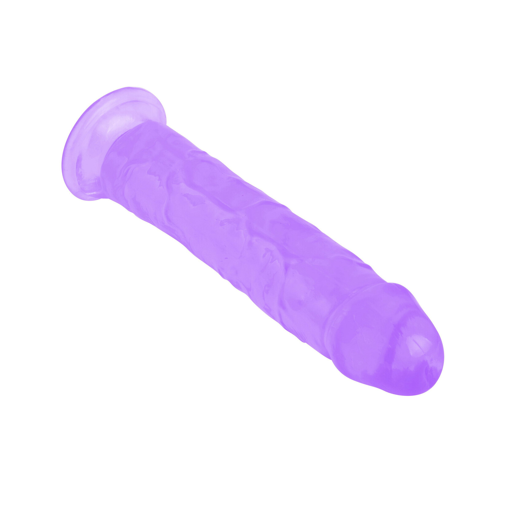 8.5 " MR. RUDE -CRYSTAL JELLIES REALISTIC DILDO PURPLE
