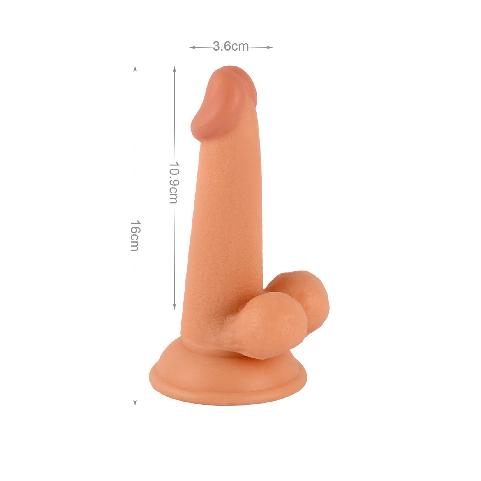 MR. RUDE 6.3" REALISTIC DONG FLESH
