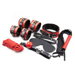SHADES OF LOVE - 7-PIECE COUPLES PASSION KIT - RED & BLACK