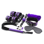 SHADES OF LOVE - 8-PIECE COUPLES PASSION KIT - PURPLE & BLACK