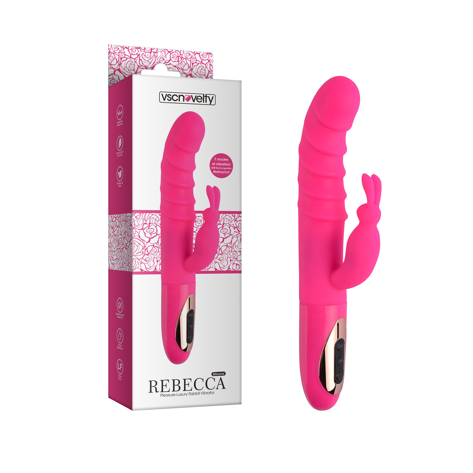 PLEASURE LUXURY RABBIT VIBRATOR-REBECCA