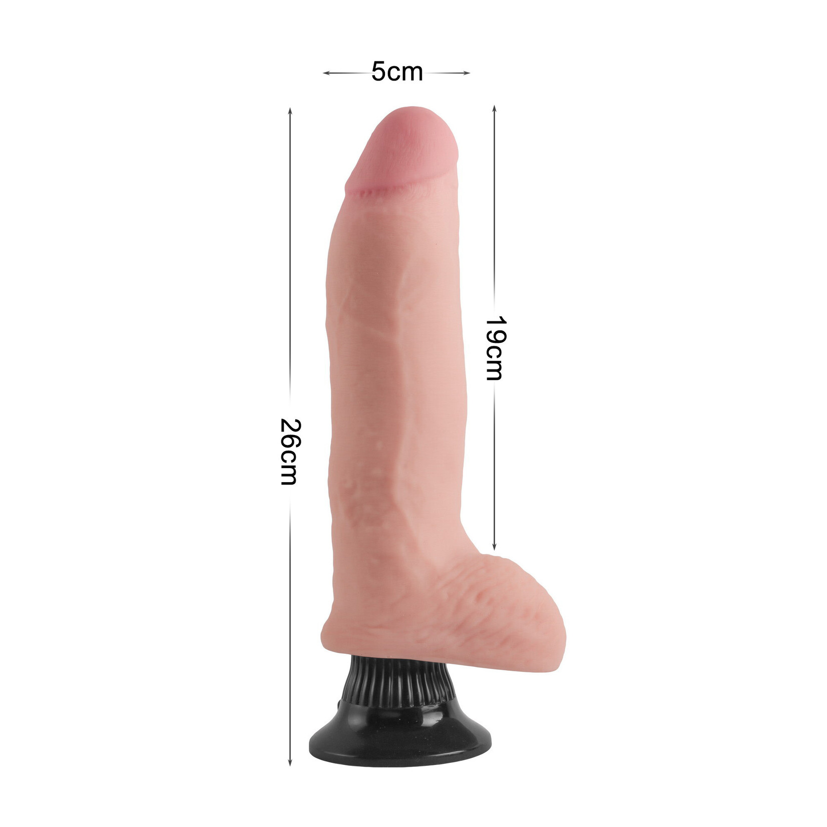 10.2" EXTREME SOFT DUAL LAYER REALISTIC DILDO VIBRATOR
