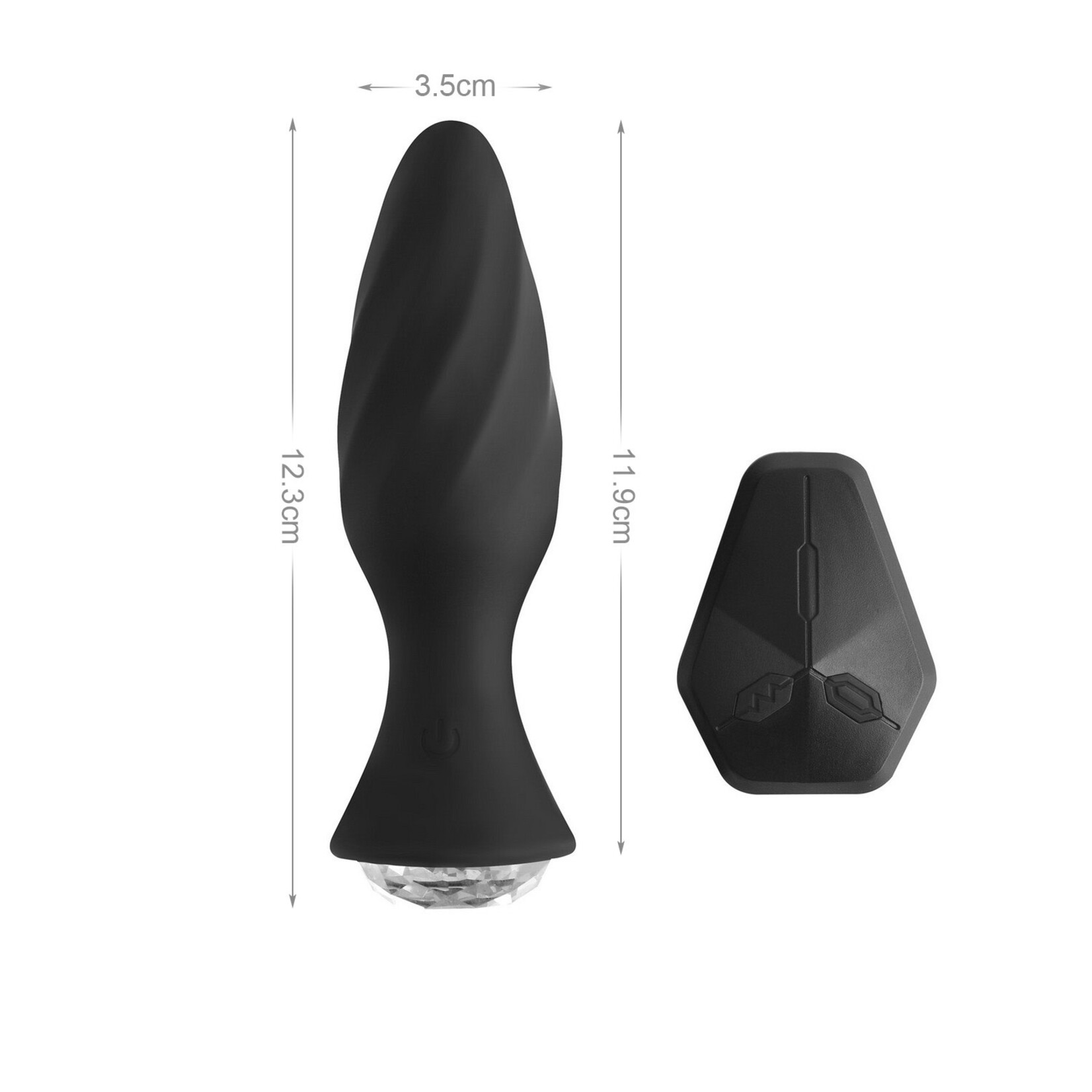 FERVENT REMOTE CONTROL VIBRATING SILICONE BUTT PLUG