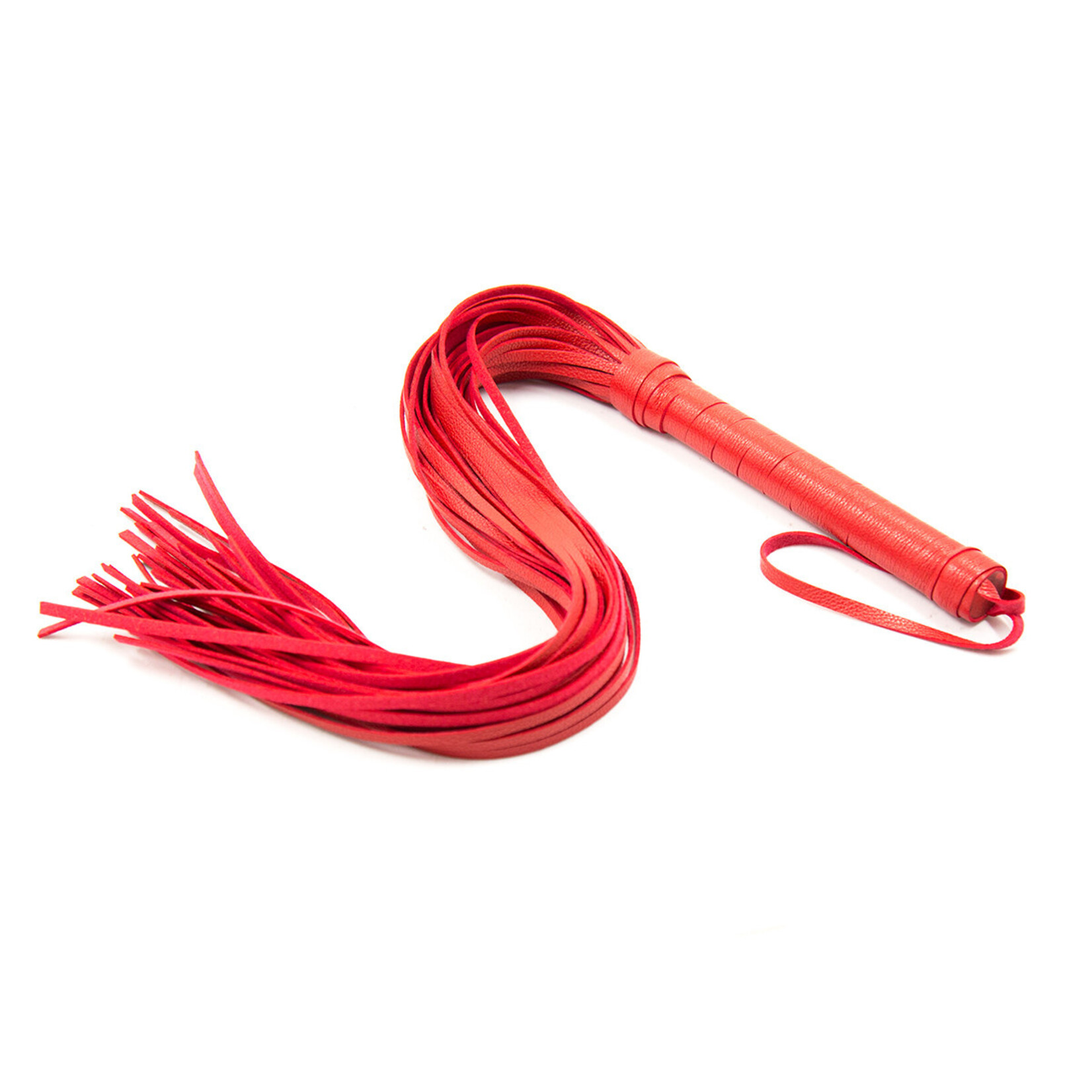 FETISH BOUTIQUE DELUX  EXTRA-LONG FLOGGER RED