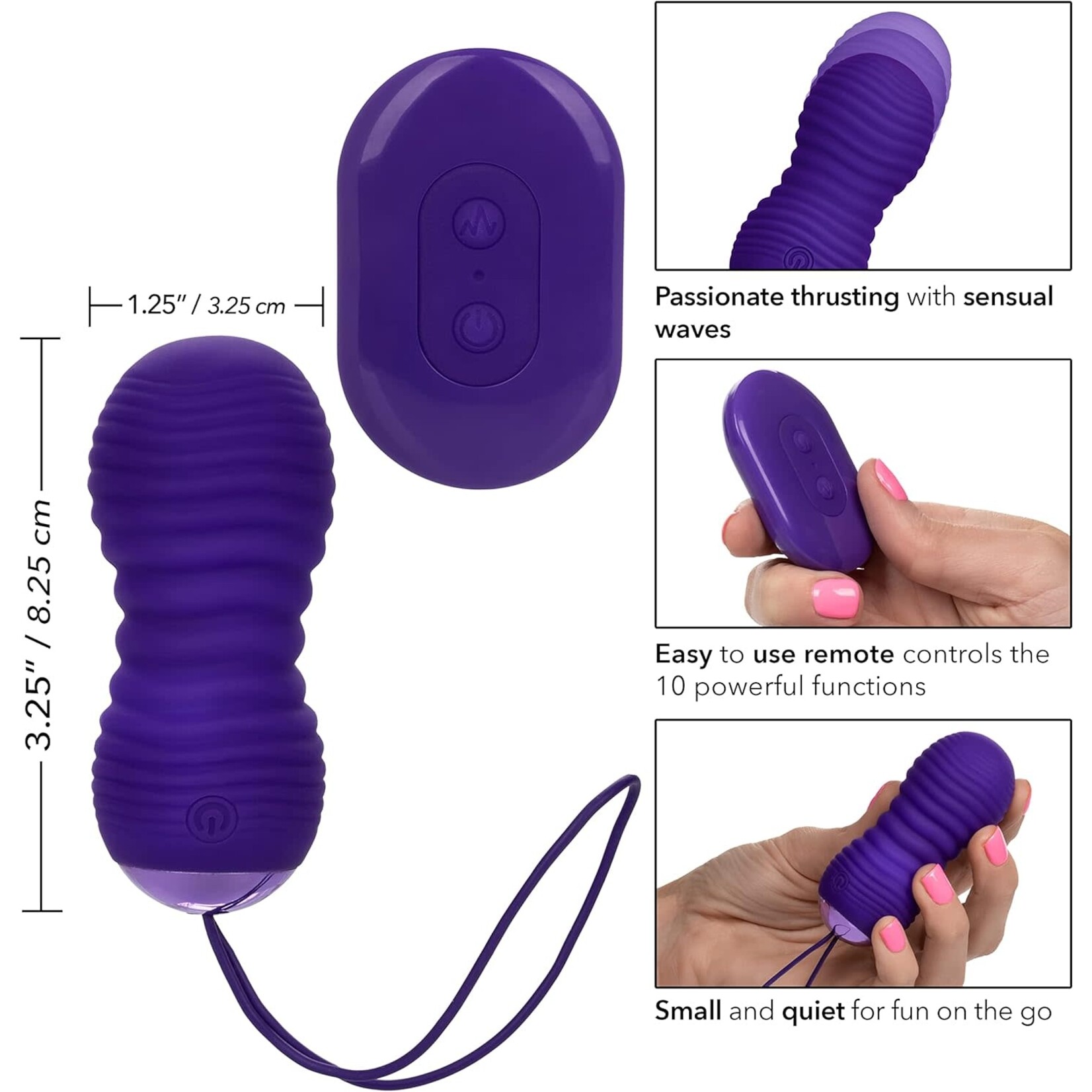 CALEXOTICS SLAY #THRUSTME REMOTE THRUSTING MASSAGER