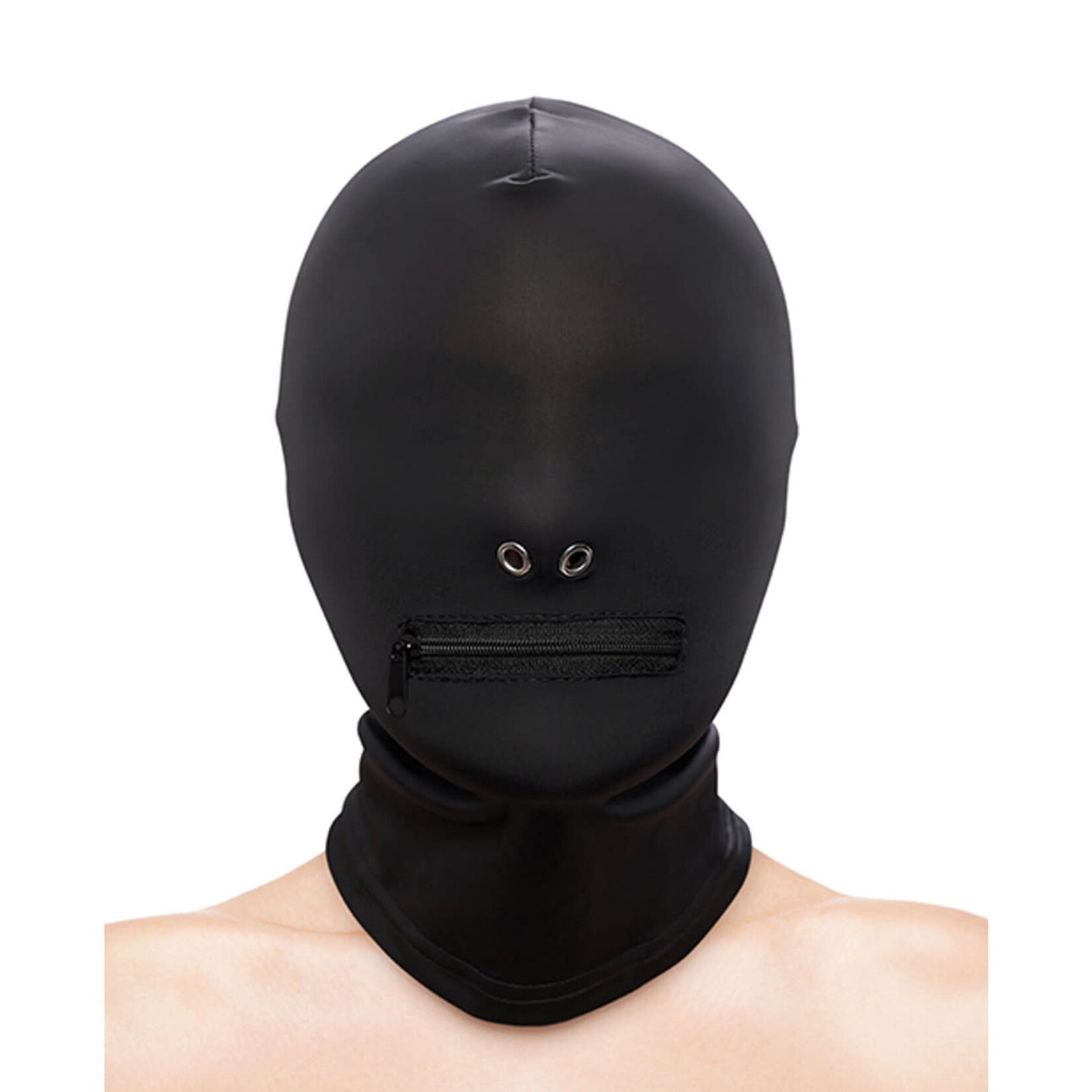 NS NOVELTIES FETISH & FASHION ZIPPERED MOUTH HOOD