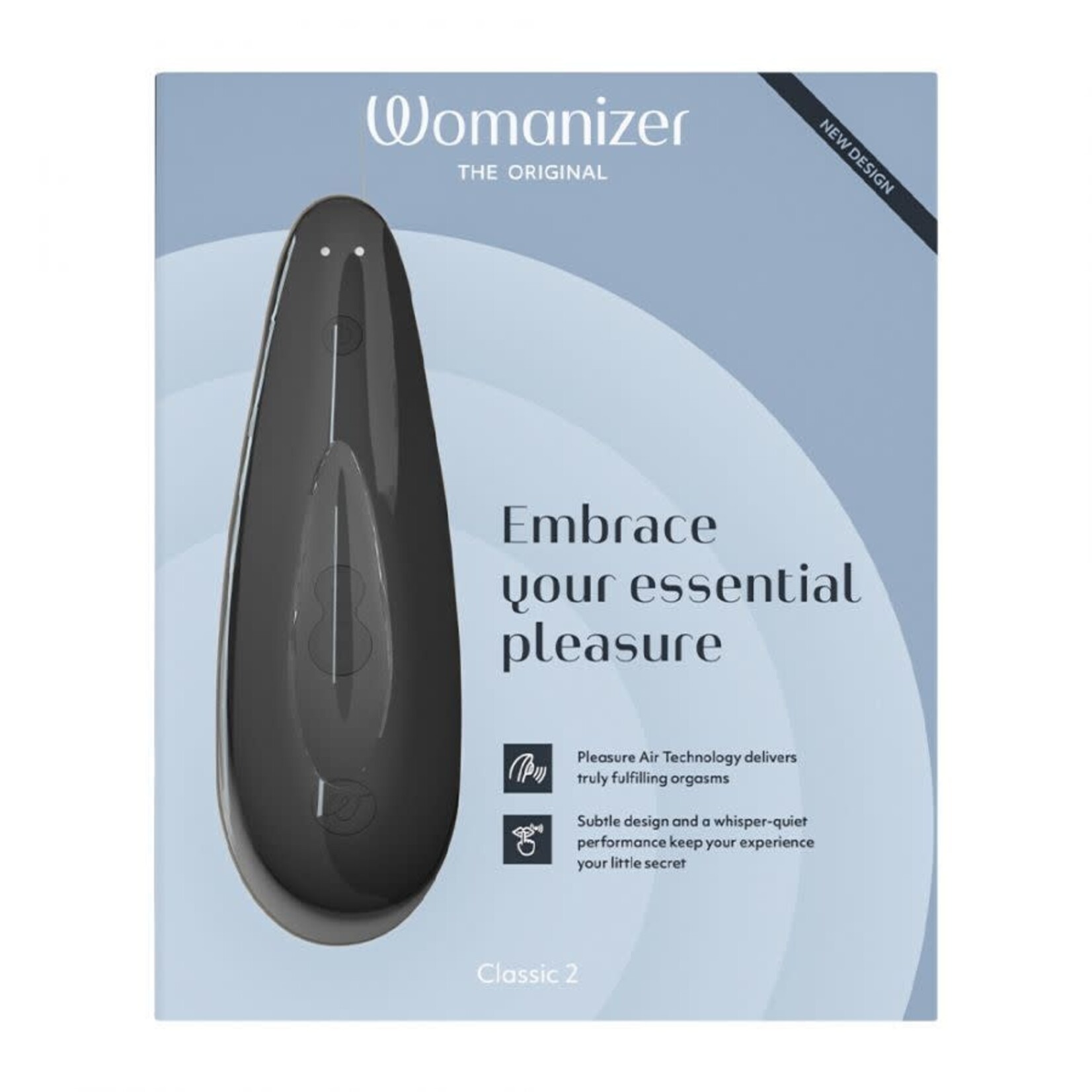 WOMANIZER WOMANIZER CLASSIC 2 PLEASURE AIR STIMULATOR IN BLACK