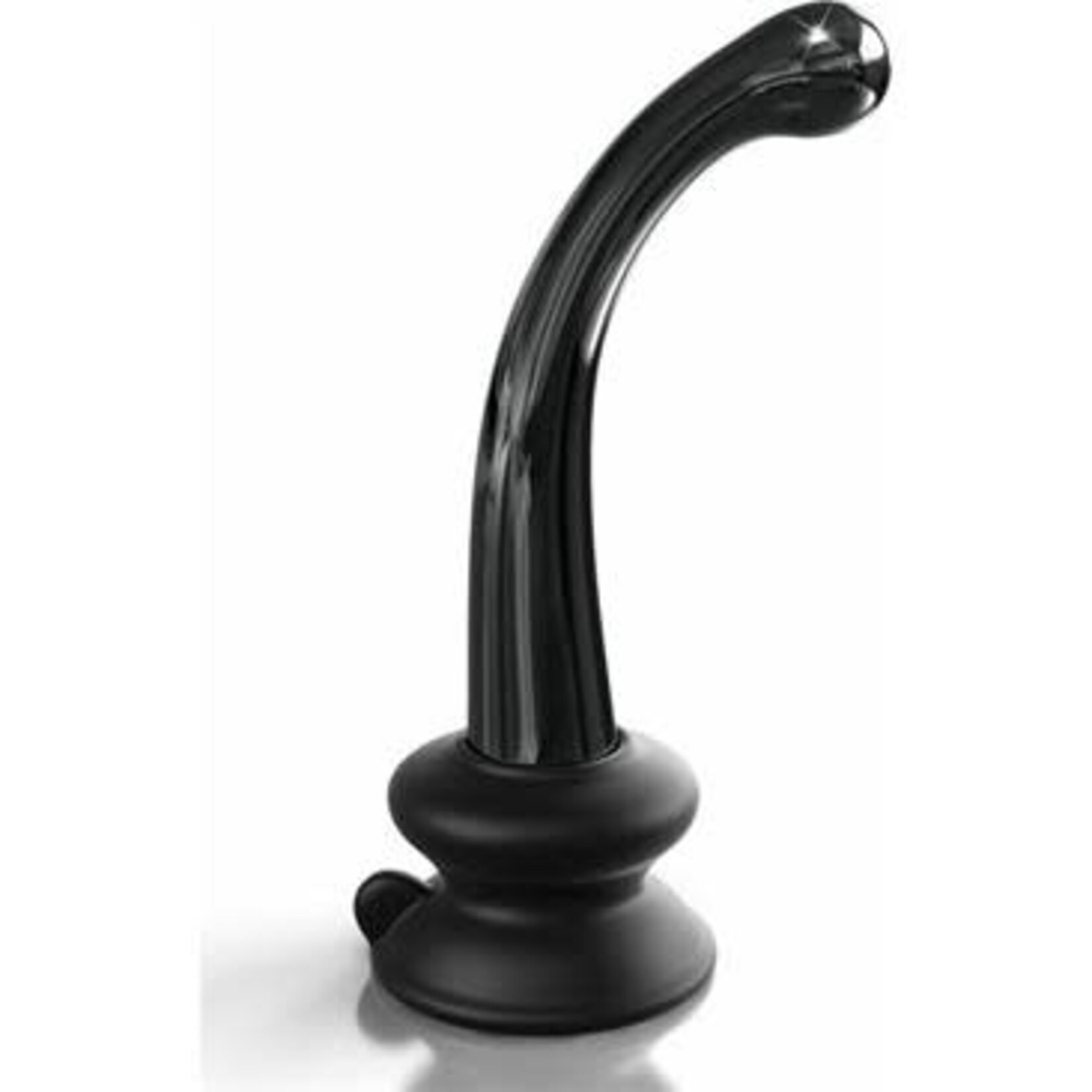 PIPEDREAM ICICLES NO. 87 GLASS DILDO IN BLACK