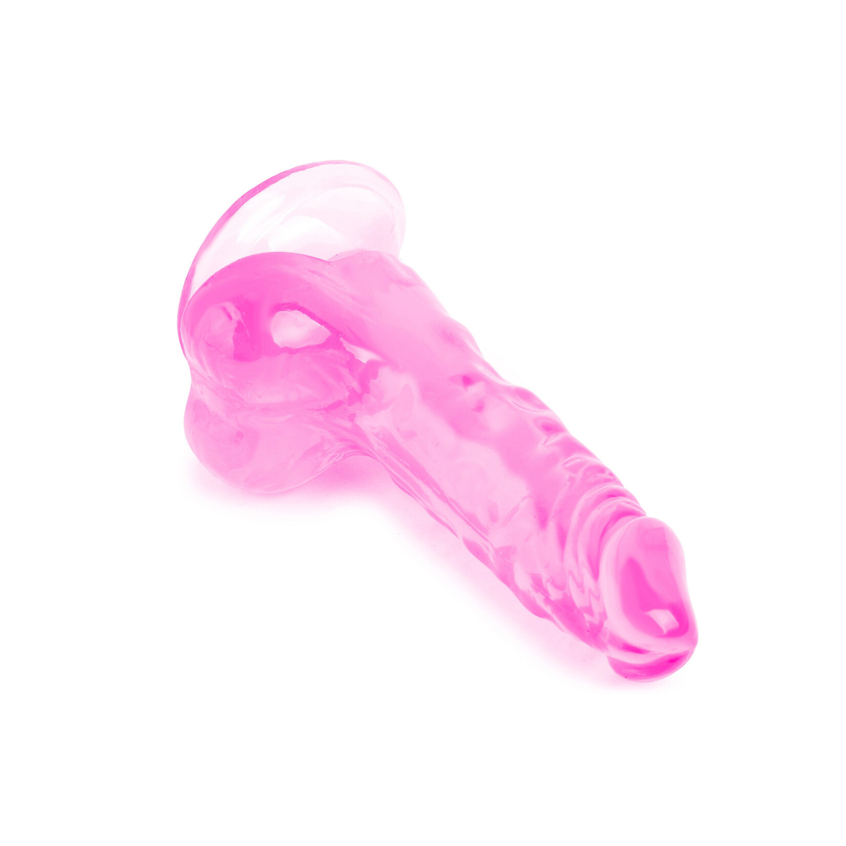 5.3" MR. RUDE -CRYSTAL JELLIES REALISTIC DILDO PINK