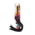 FETISH BOUTIQUE DELUX  EXTRA-LONG FLOGGER BLACK