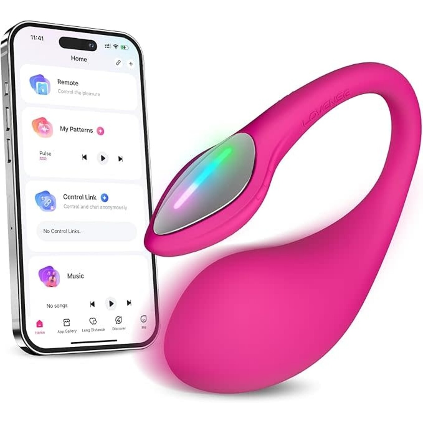 LOVENSE LUSH 4 REMOTE CONTROL VIBRATOR - PINK