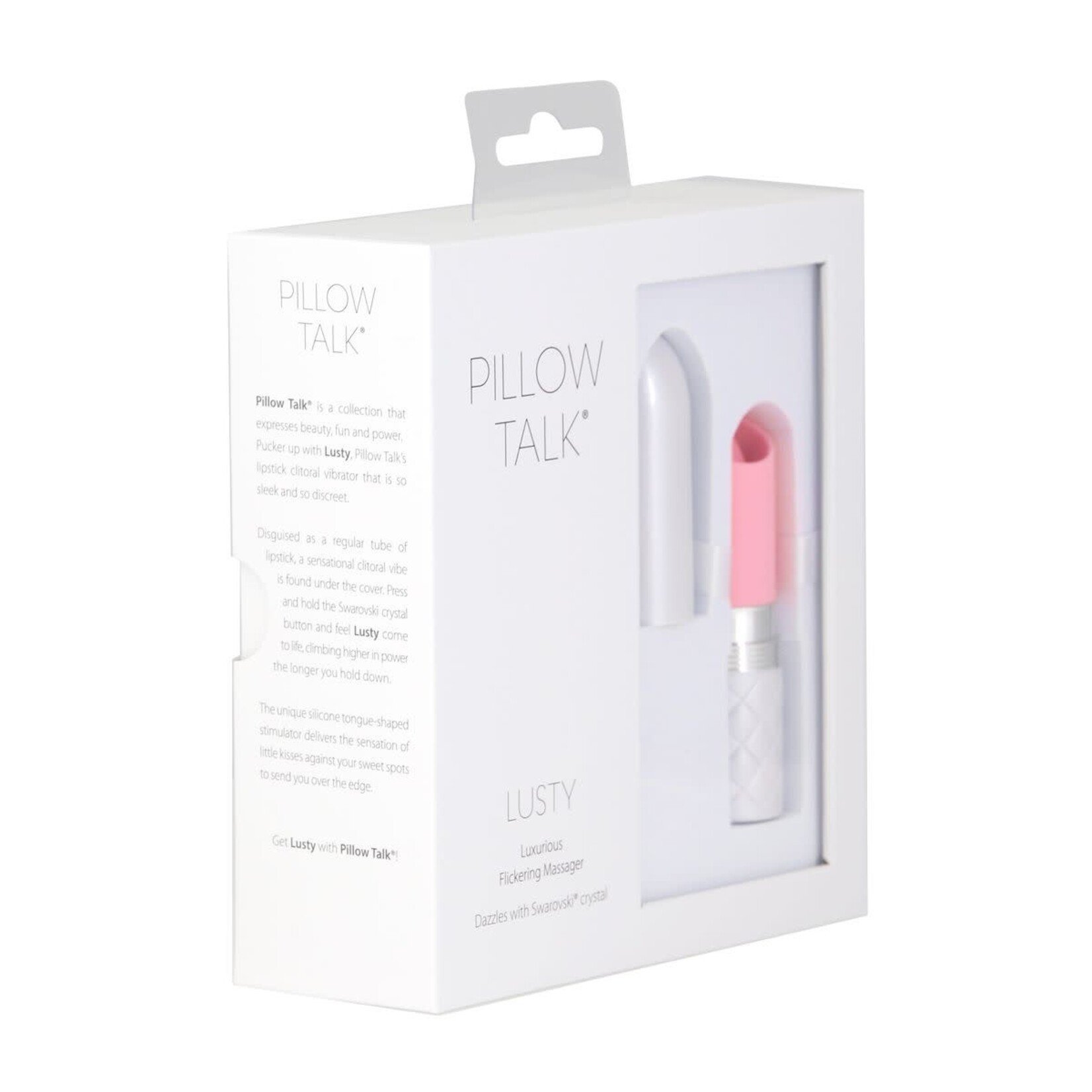 PILLOW TALK LUSTY LUXURIOUS FLICKERING MASSAGER - PINK