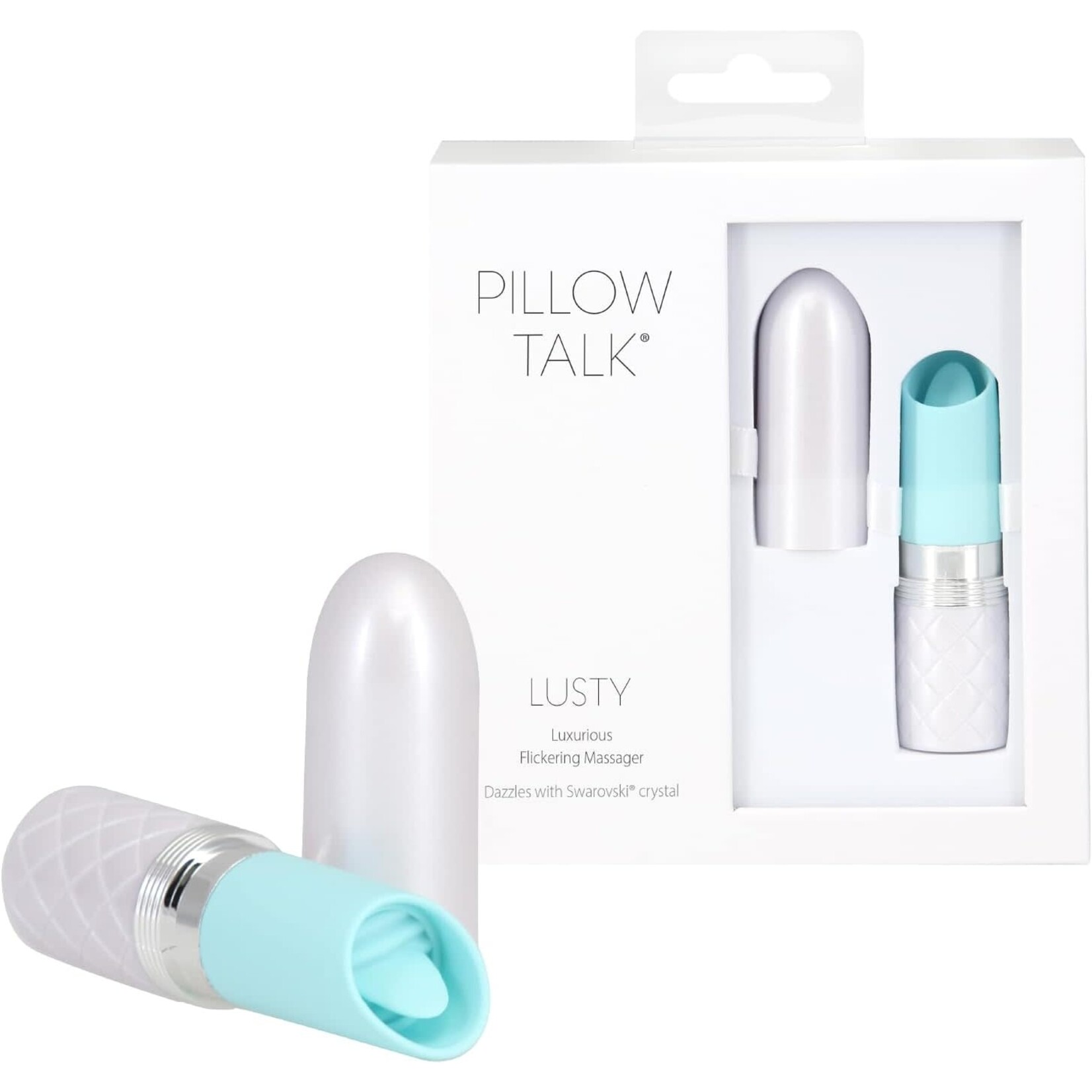 PILLOW TALK LUSTY LUXURIOUS FLICKERING MASSAGER - TEAL