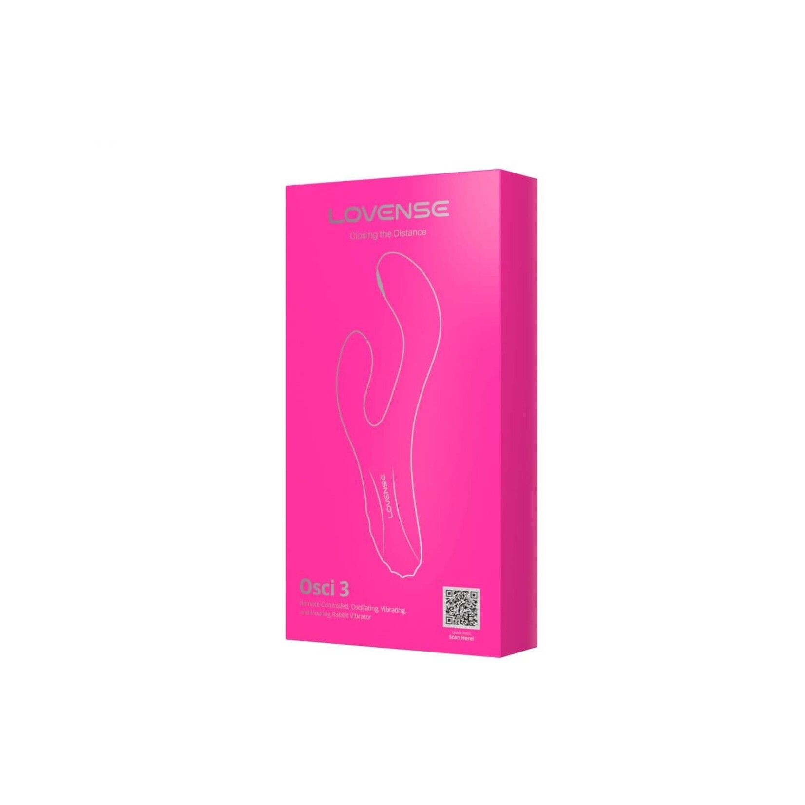LOVENSE LOVENSE OSCI 3 - REMOTE CONTROLLED OSCILLATING VIBRATING & HEATING RABBIT VIBRATOR