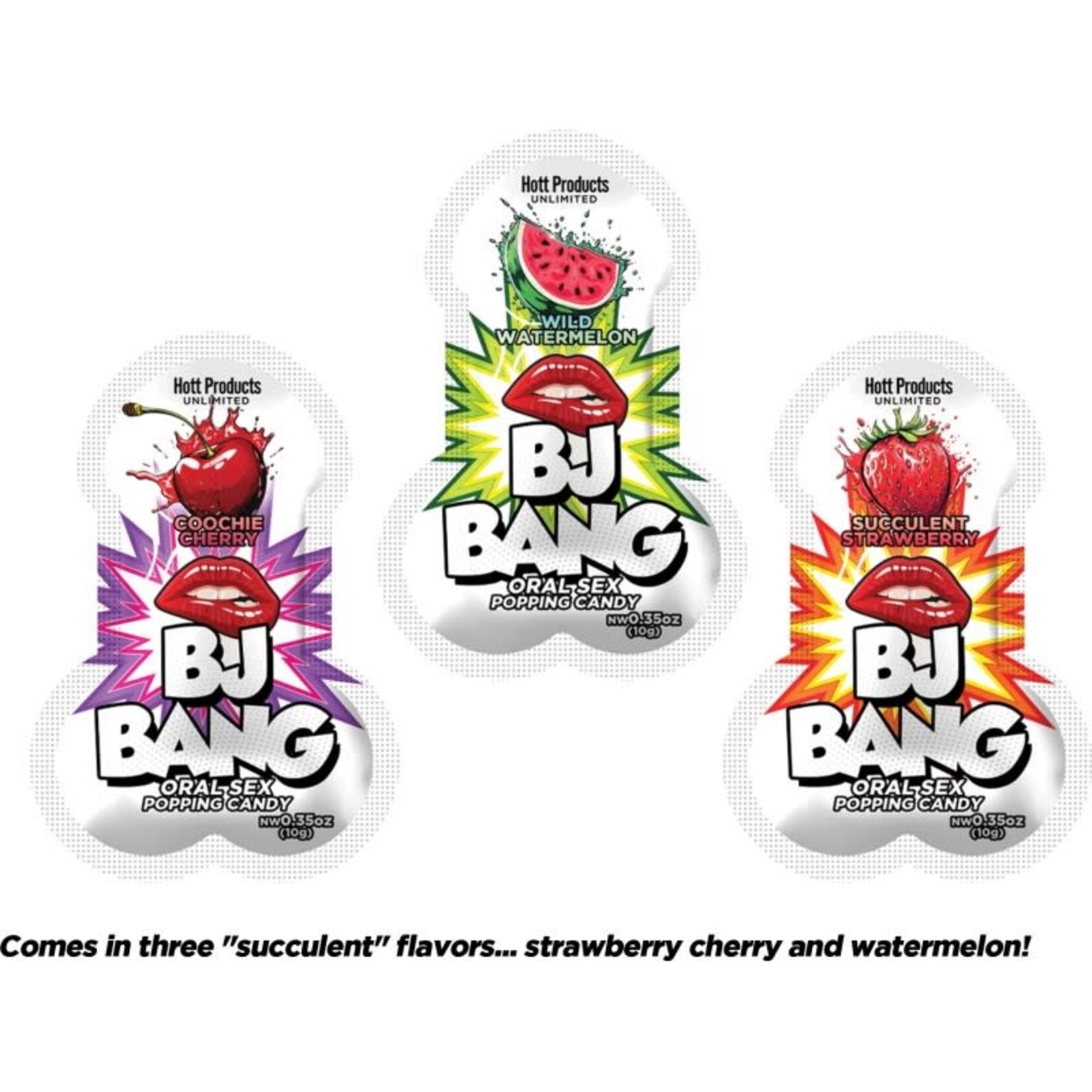 BJ BANG ORAL SEX POPPING CANDY - 10G WILD COOCHIE CHERRY