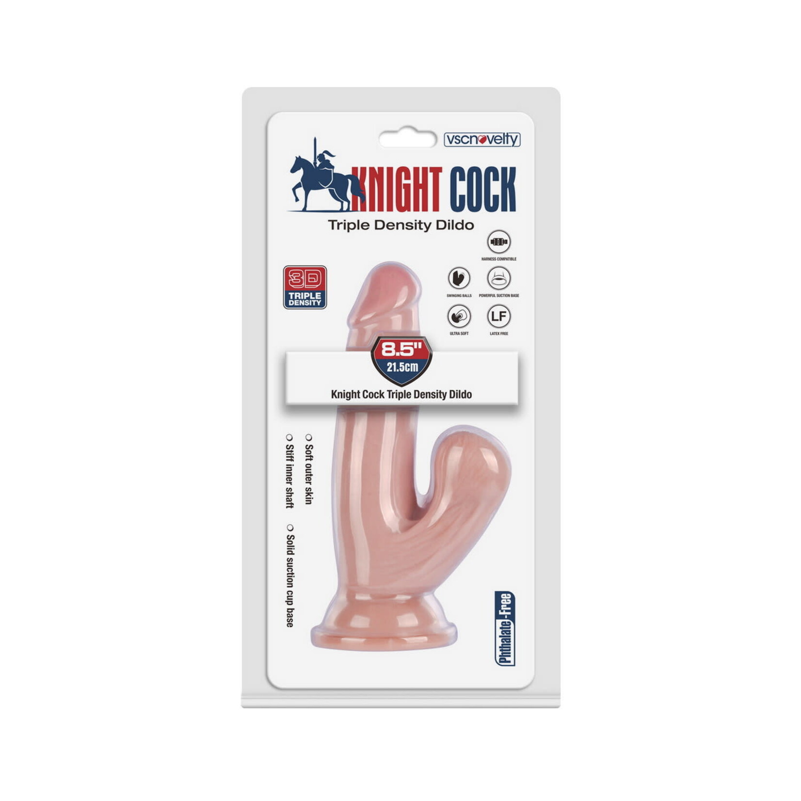 8.5" KNIGHT COCK 3D TRIPLE DENSITY DILDO
