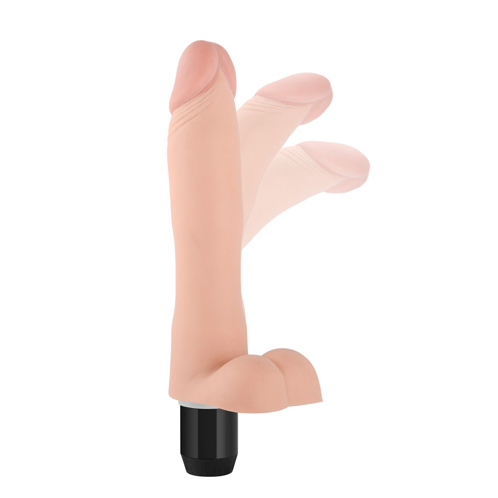 9.0" EXTREME SOFT REALISTIC DILDO VIBRATOR -BENDABLE&POSABLE