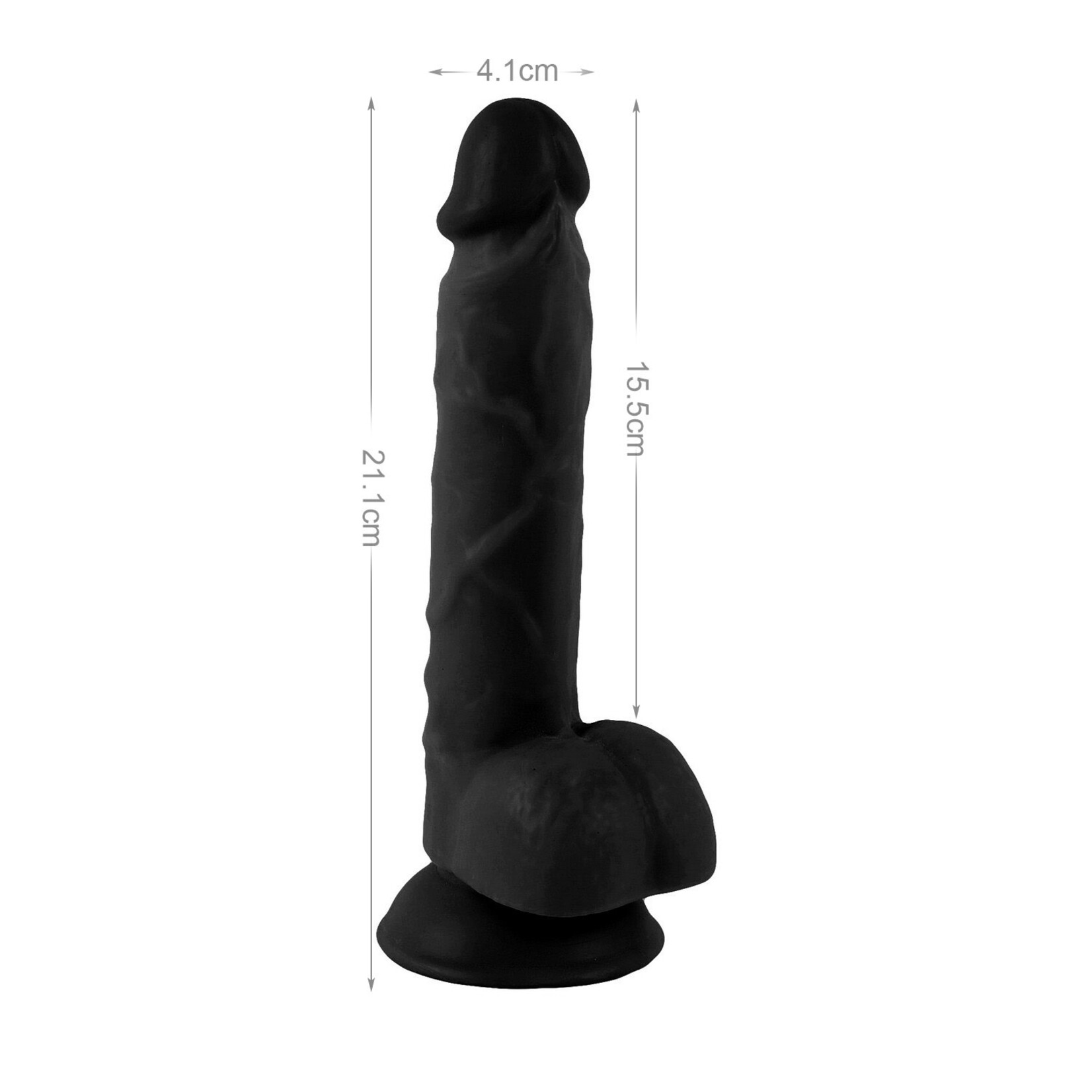 MR. RUDE 8.3" REALISTIC DONG BLACK
