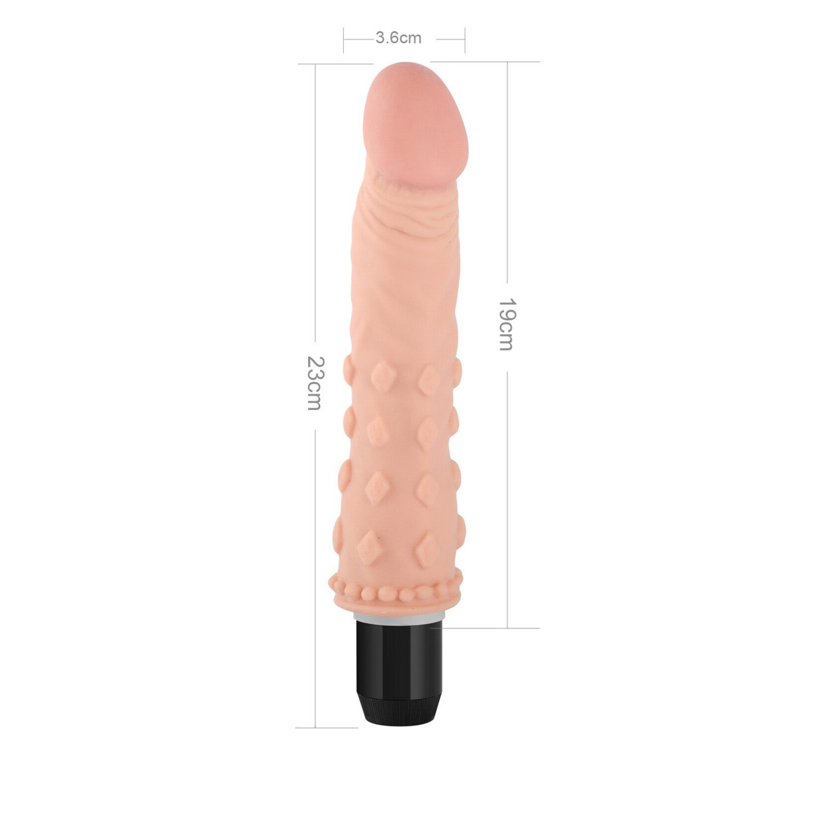 9.0" EXTREME SOFT REALISTIC DILDO VIBRATOR-BENDABLE&POSABLE