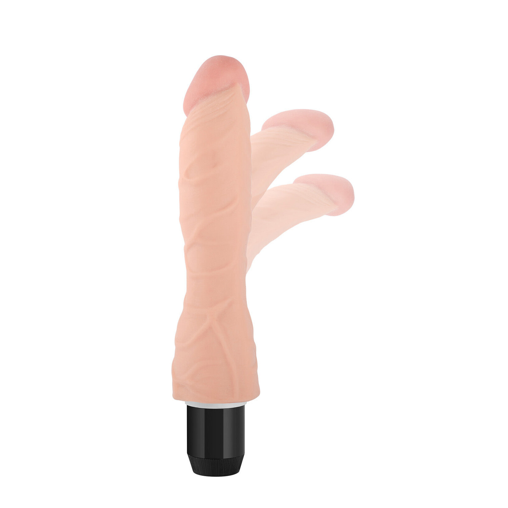 8.9" EXTREME SOFT REALISTIC DILDO VIBRATOR-BENDABLE&POSABLE