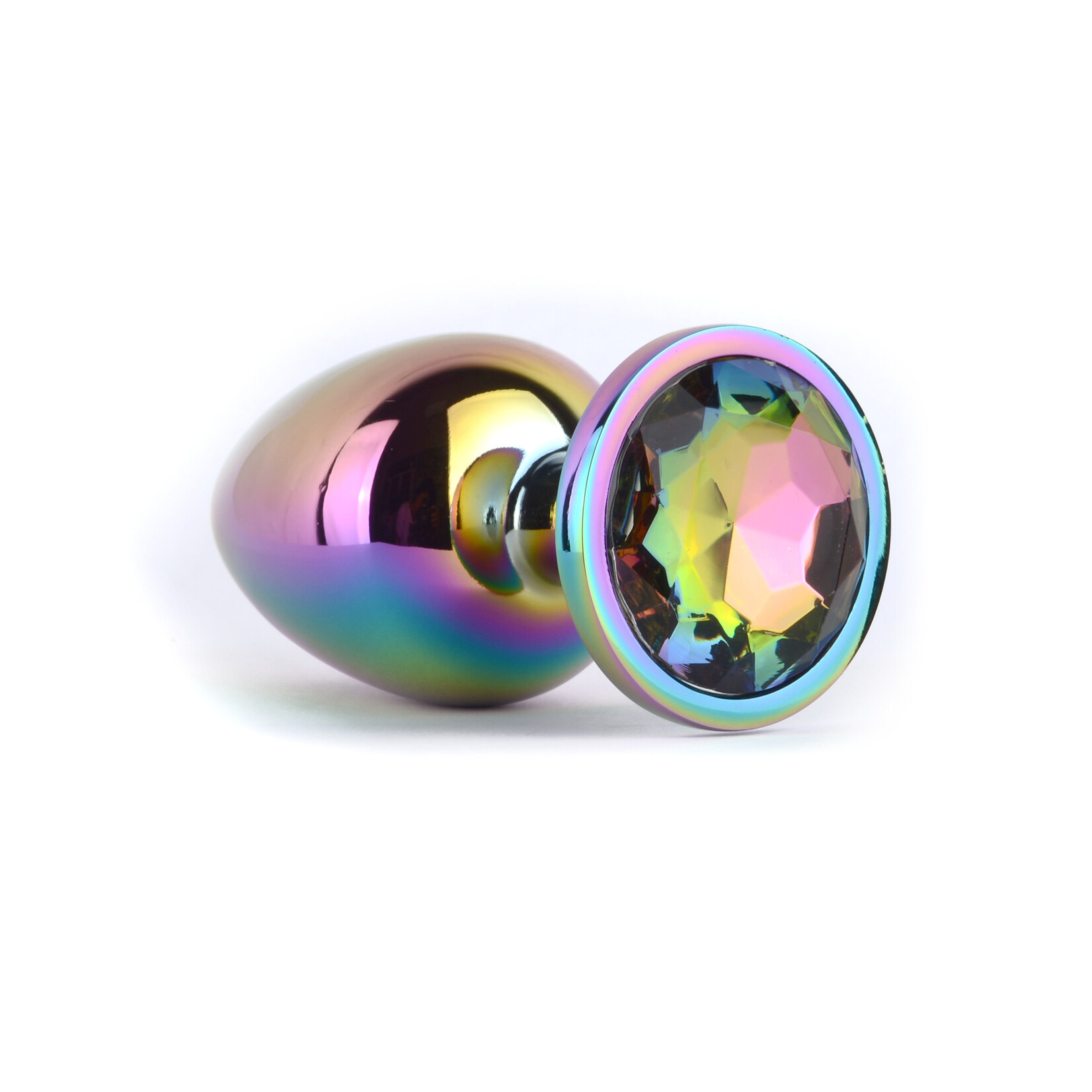 JEWELLED SECRET BUTT PLUG RAINBOW -SMALL