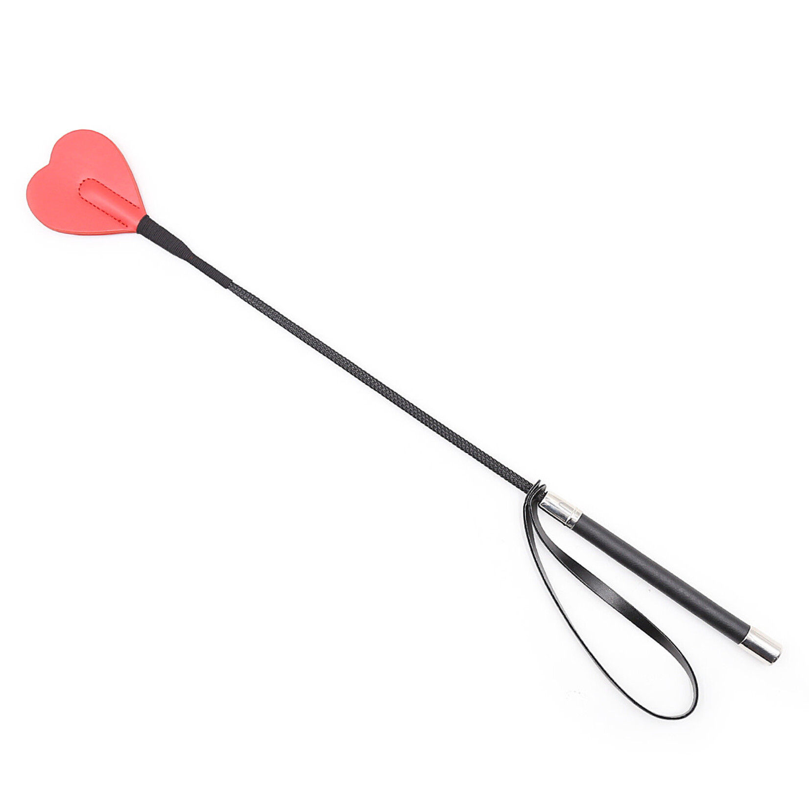 FETISH BOUTIQUE HEART RIDING CROP RED