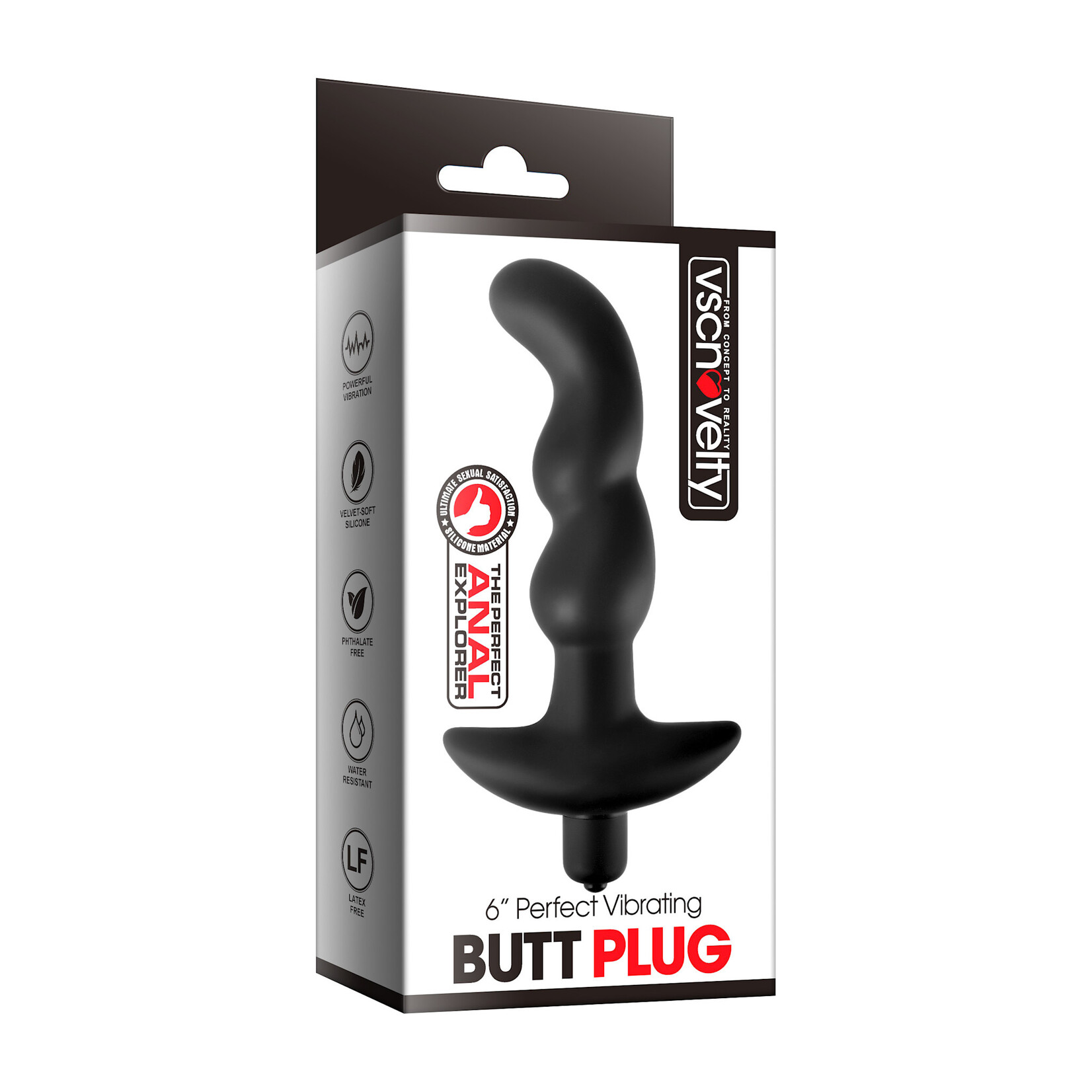 6" PERFECT VIBRATING BUTT PLUG