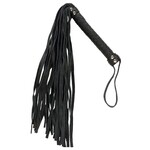 PUNISHMENT BLACK WHIP WITH BLACK HANDLE