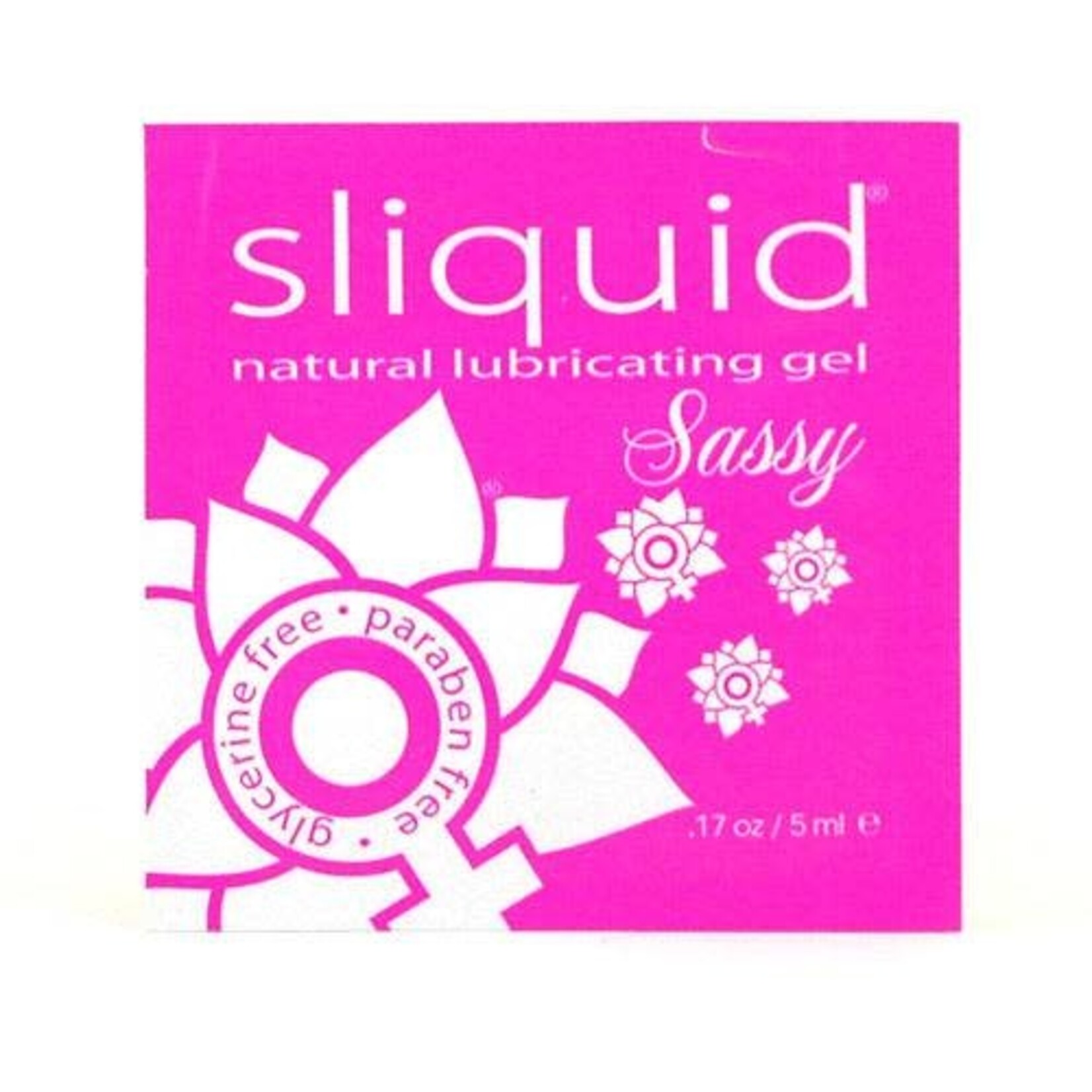 SLIQUID SLIQUID - SASSY - NATURAL INTIMATE GEL LUBRICANT - 0.17 OZ / 5 ML