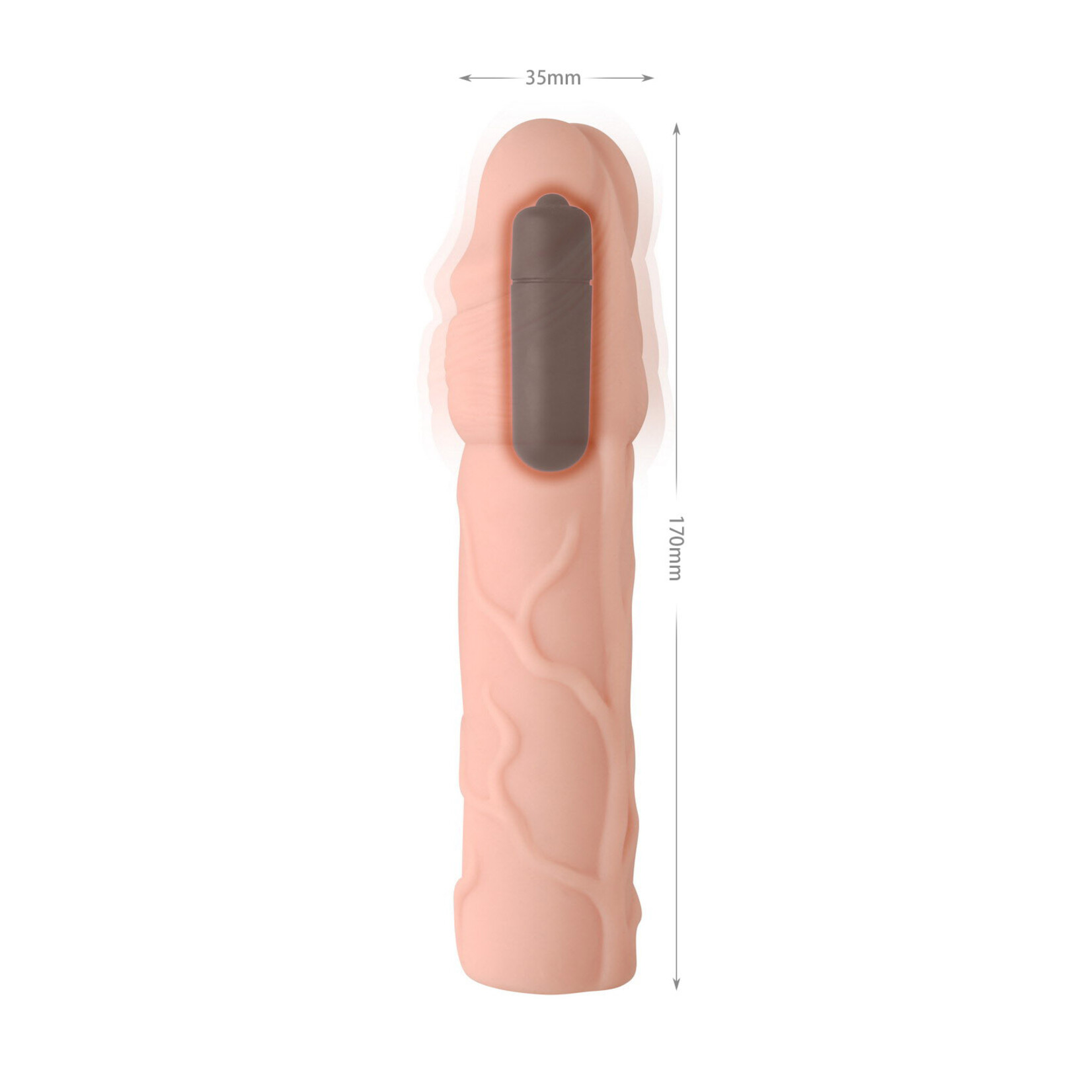 6.7" FANTASTIC VIBRATING PENIS EXTENDER