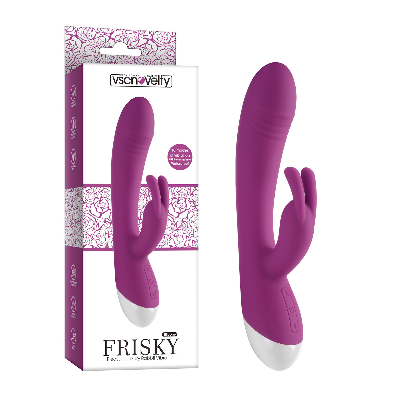 PLEASURE LUXURY RABBIT VIBRATOR- FRISKY