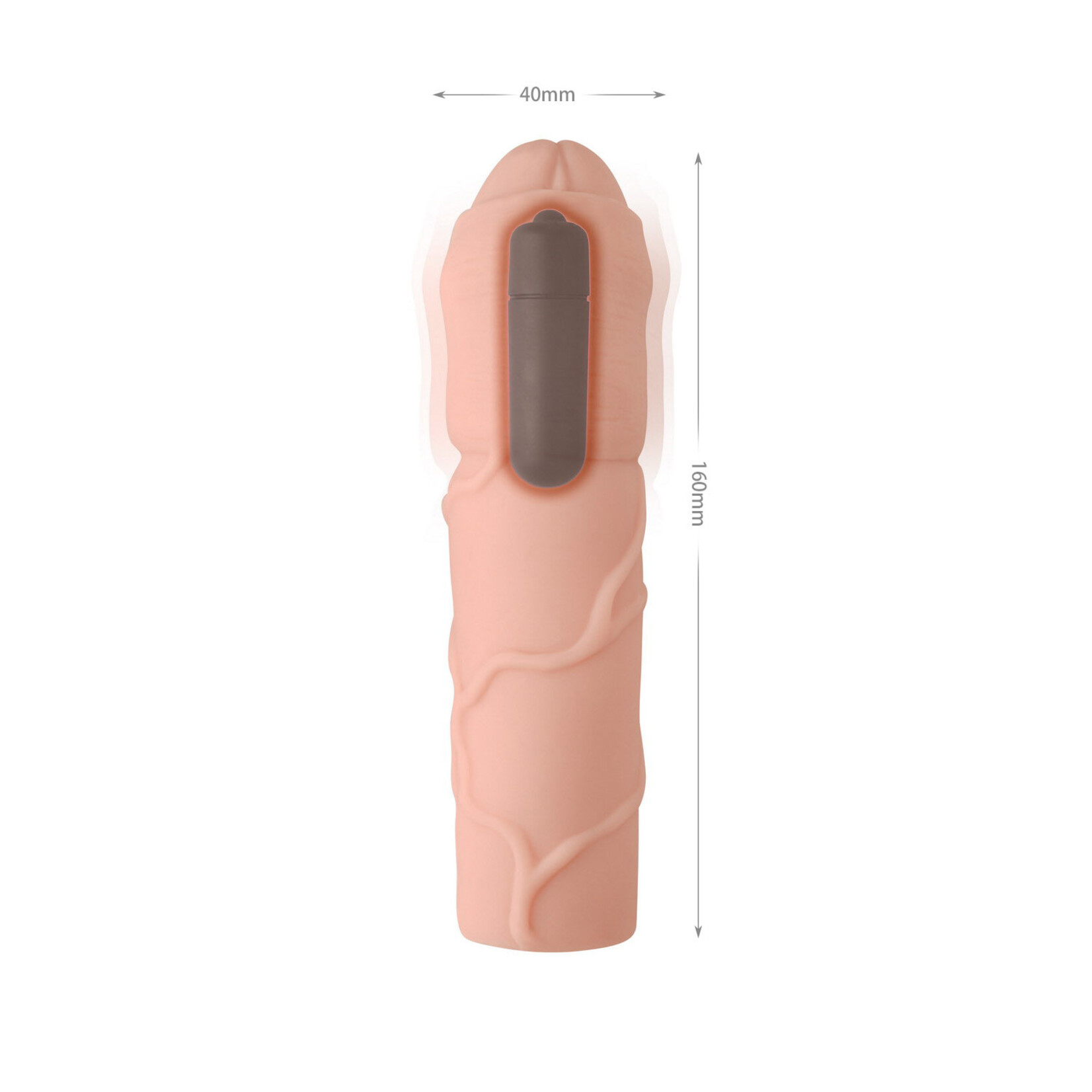 6.3" FANTASTIC VIBRATING PENIS EXTENDER
