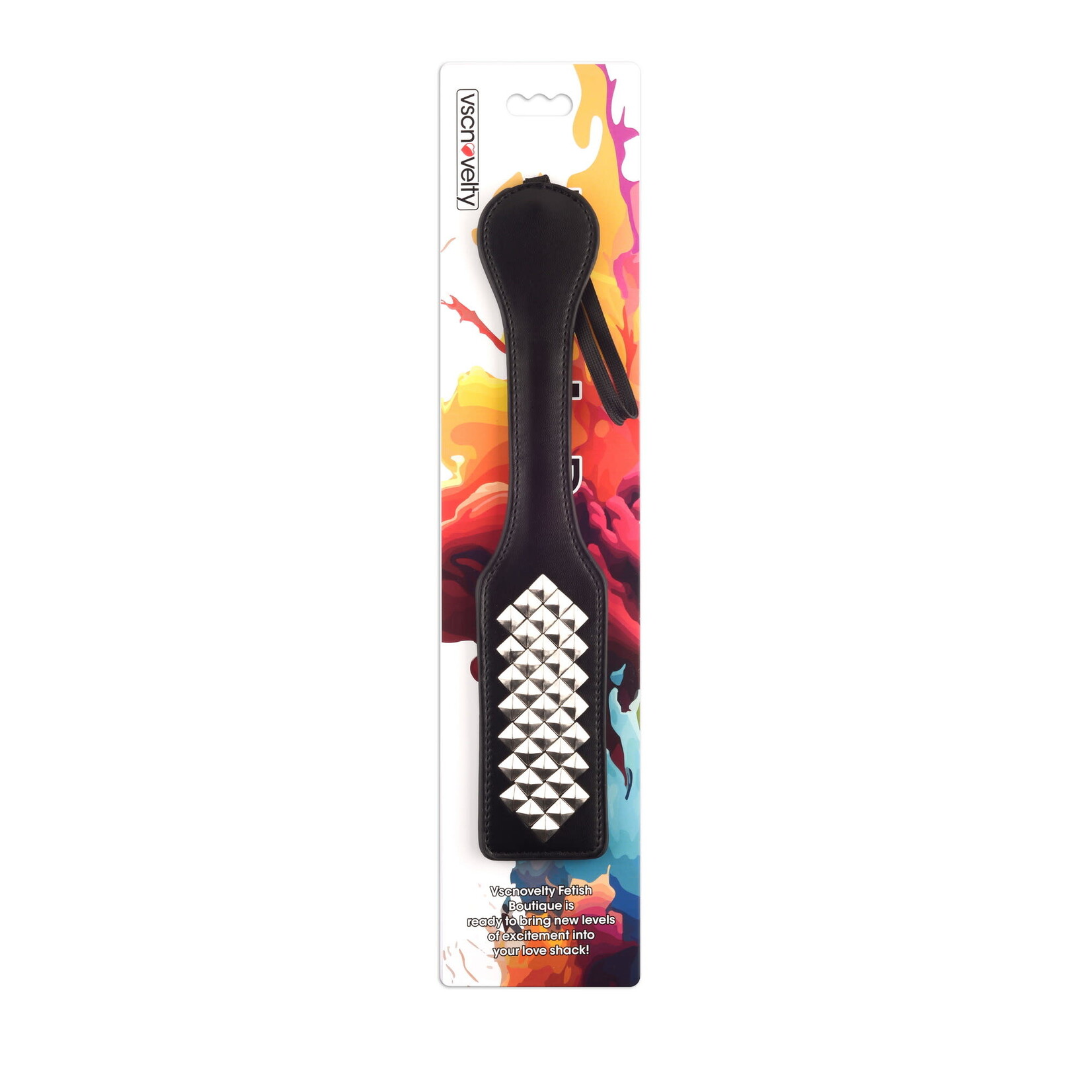 FETISH BOUTIQUE DIAMANTE SPANKING PADDLE SILVER