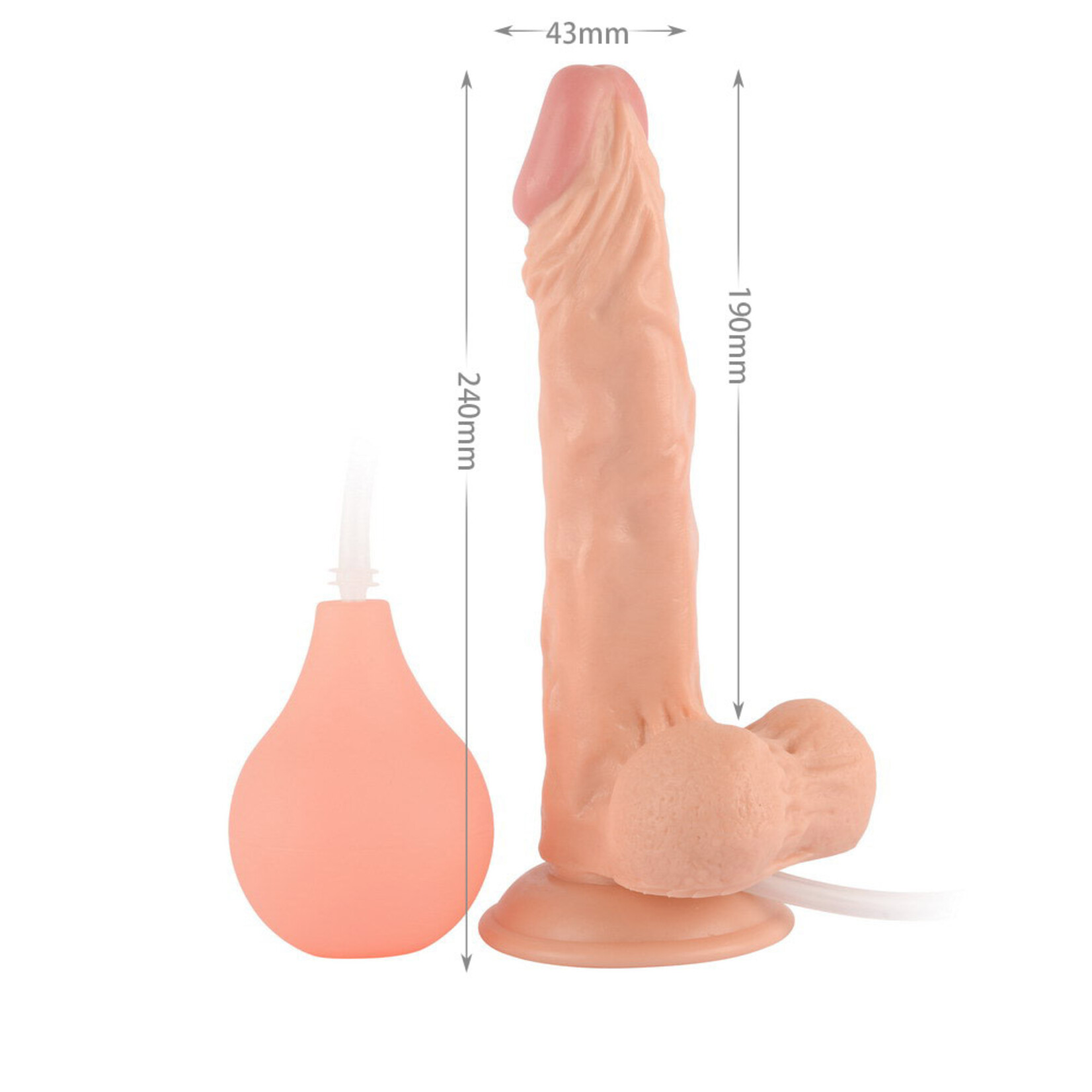 9.5" EASY-SQUIRTER EJACULATING REALISTIC DILDO