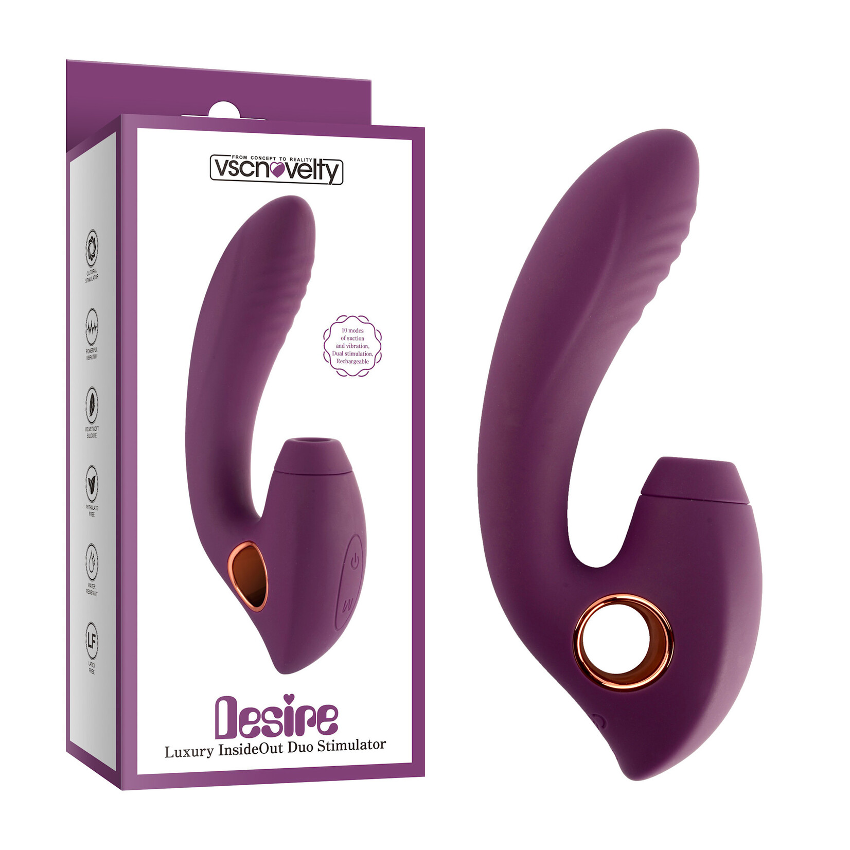 PLEASURE LUXURY INSIDEOUT DUO STIMULATOR