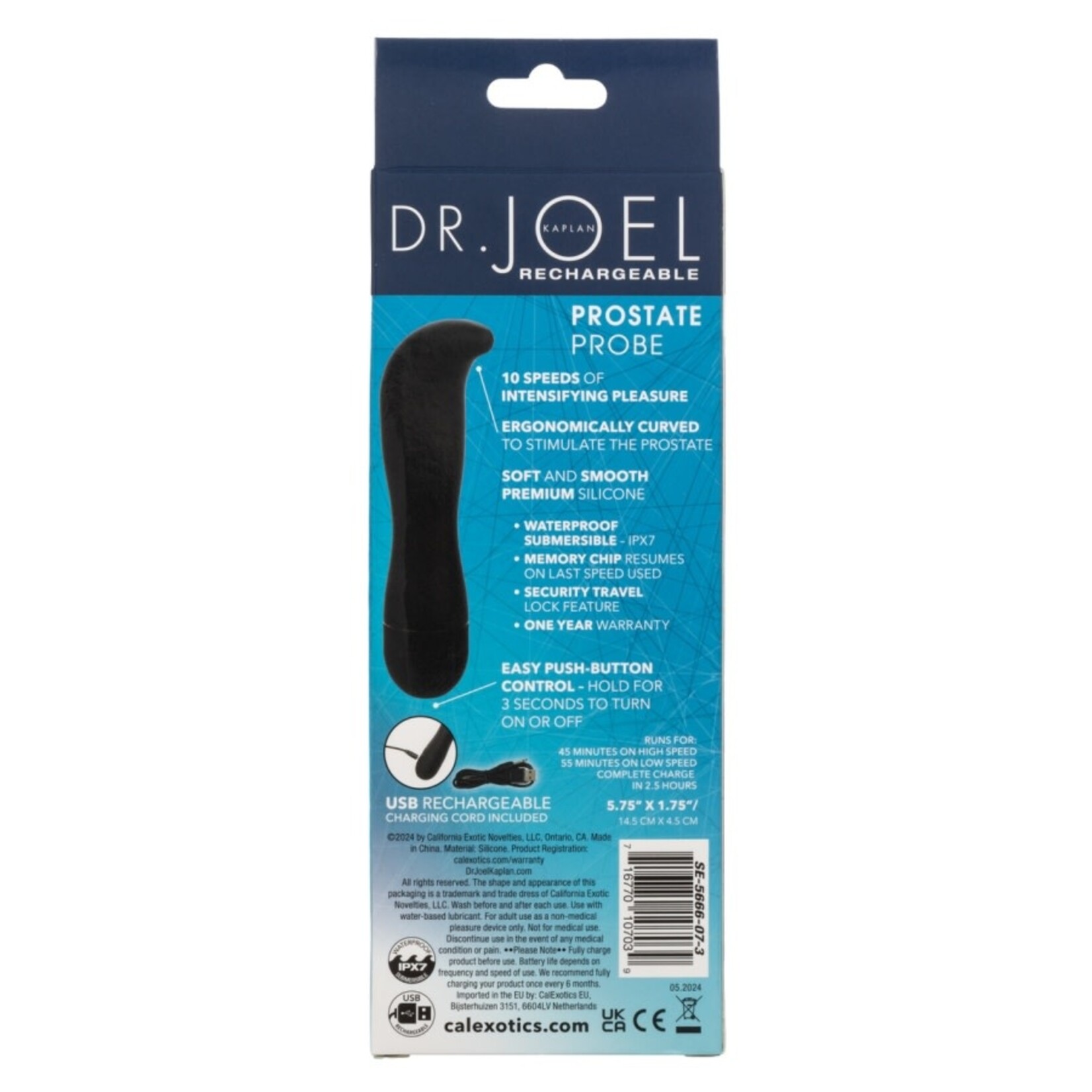 CALEXOTICS DR. JOEL KAPLAN RECHARGEABLE PROSTATE PROBE