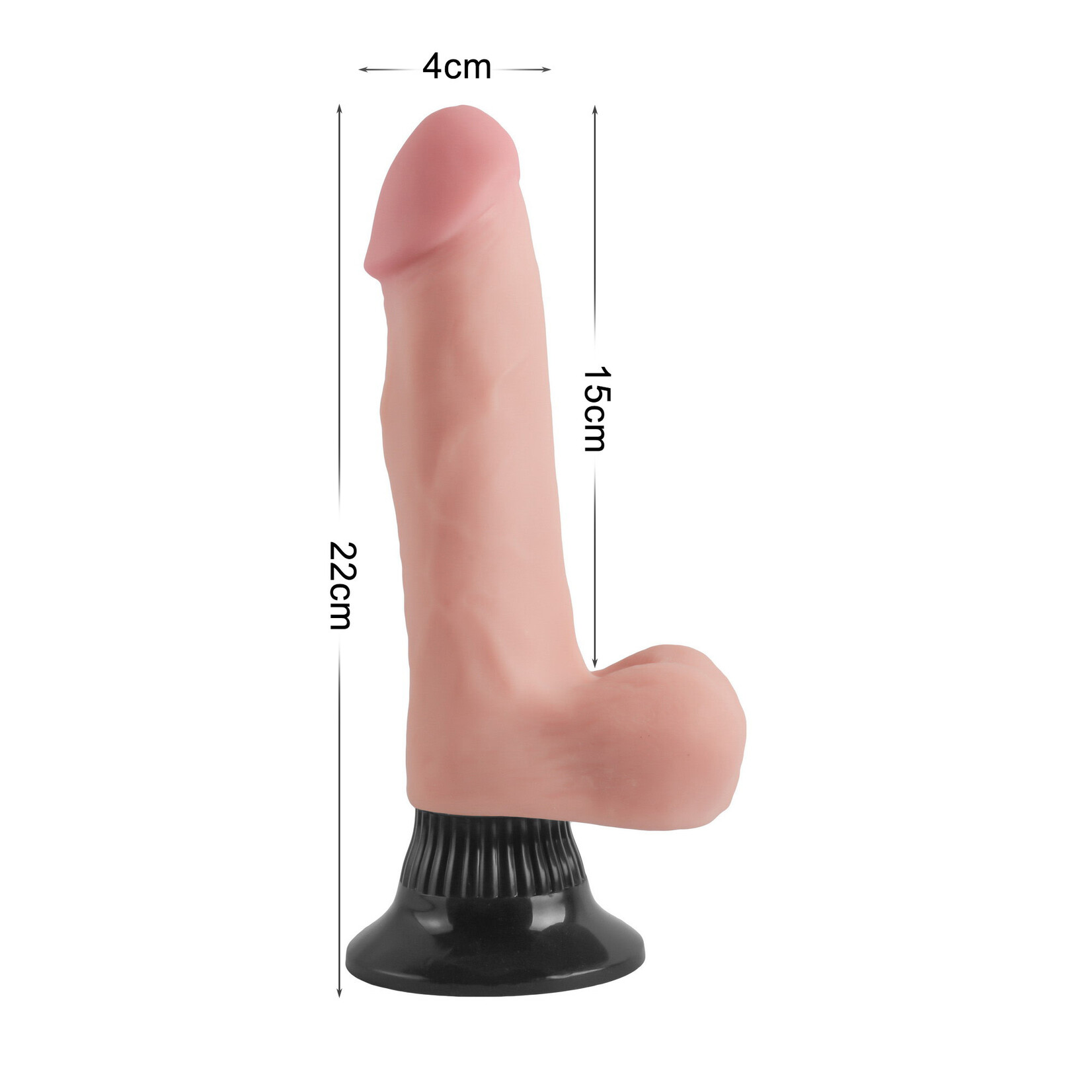8.6" EXTREME SOFT DUAL LAYER REALISTIC DILDO VIBRATOR