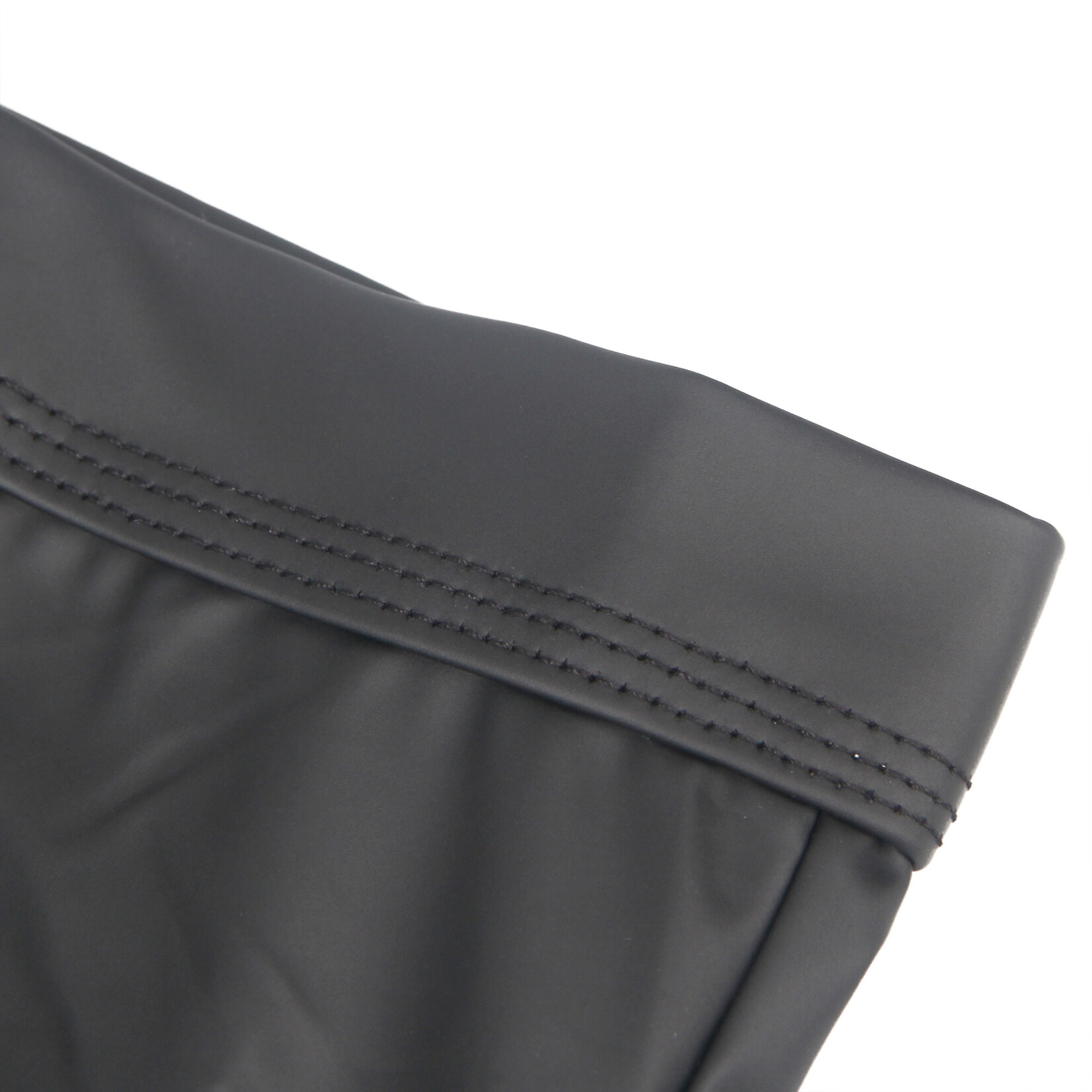 OH YEAH! -  BLACK SEXY PU LEATHER HIP HOLLOW MEN BOXER SMALL BLACK