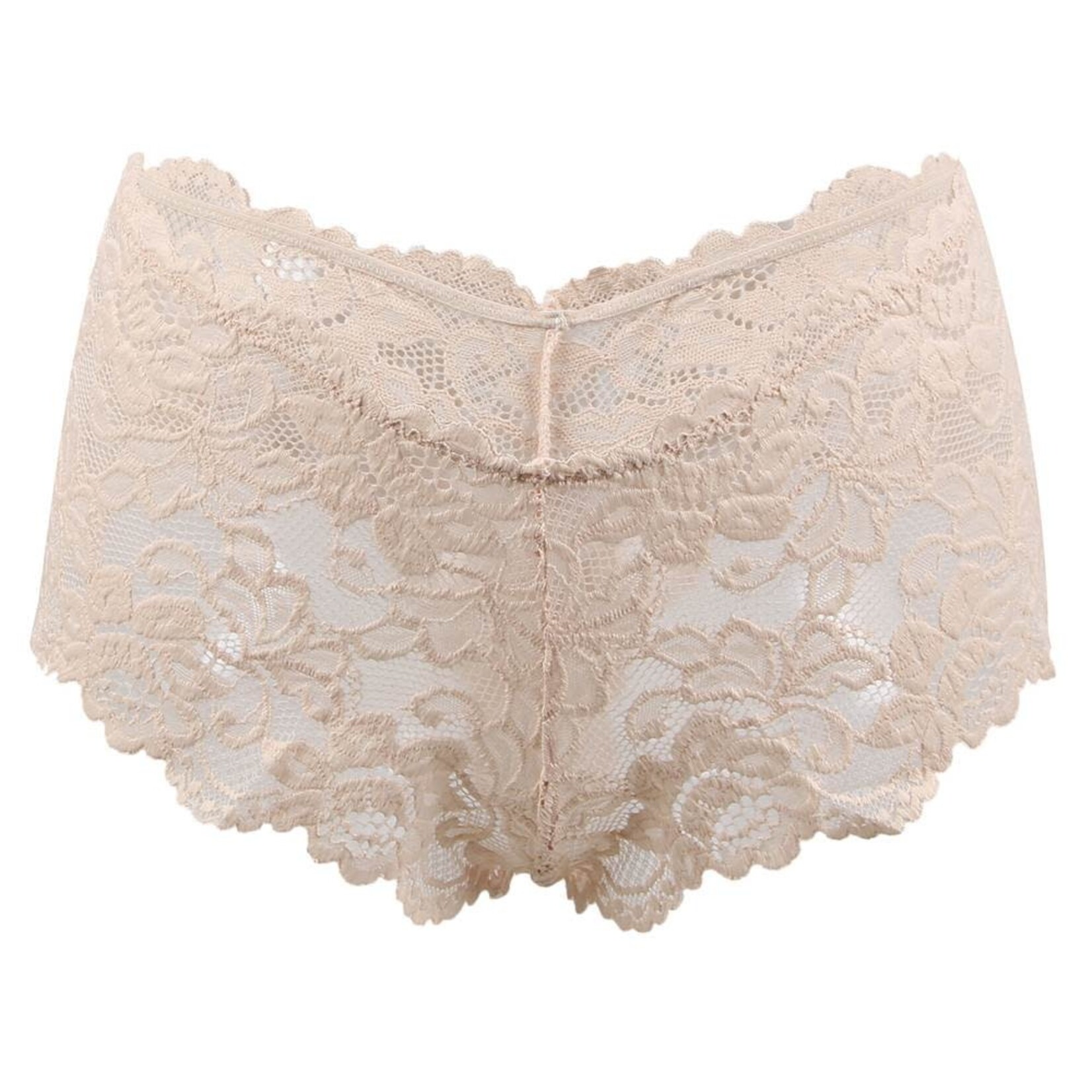 OH YEAH! -  NUDE SEXY FLORAL LACE PANTY X-LARGE AS SHOWN
